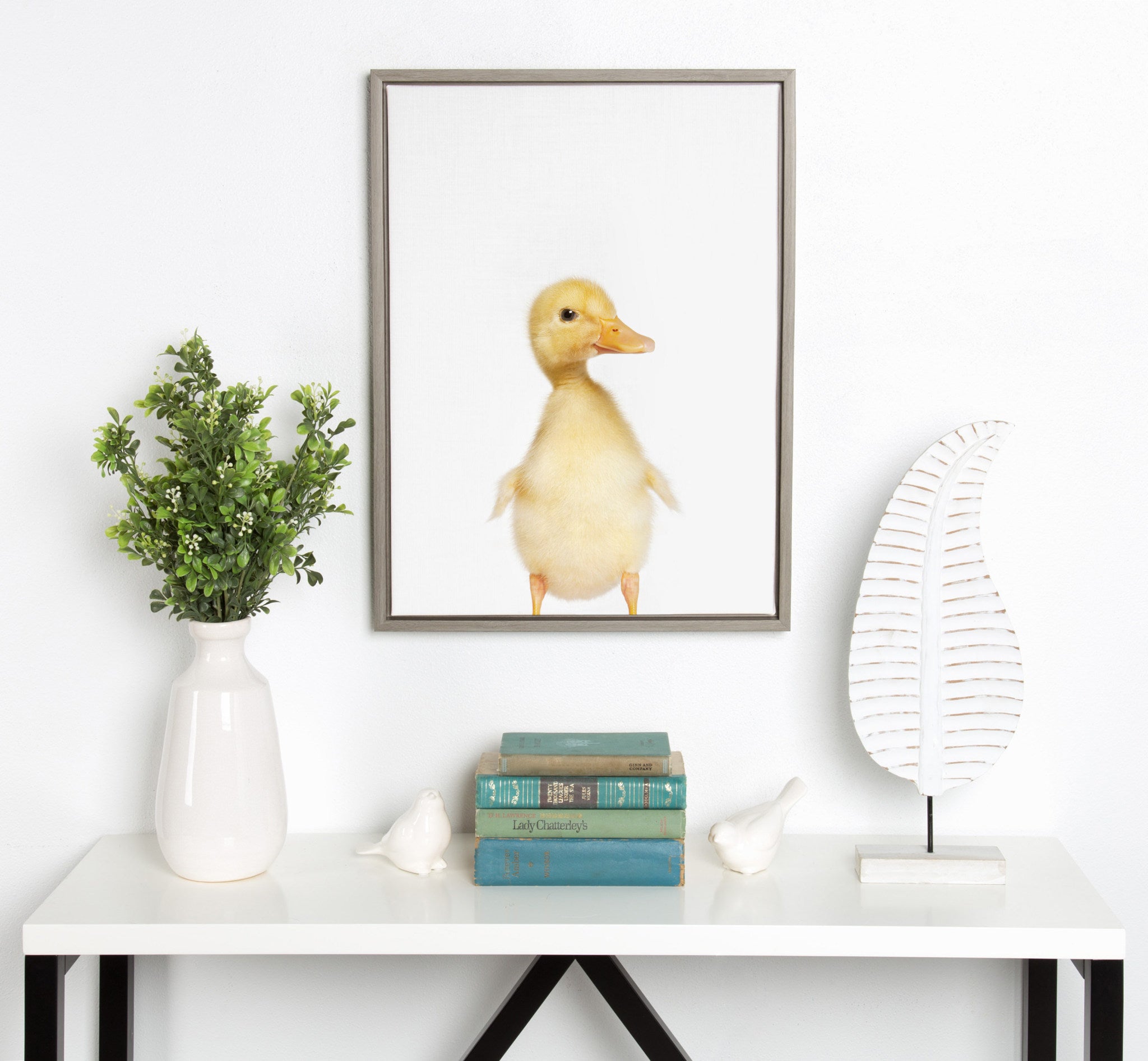 Sylvie Animal Studio Duck Framed Canvas by Amy Peterson Art Studio