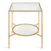 Side Table, Contemporary, Gold