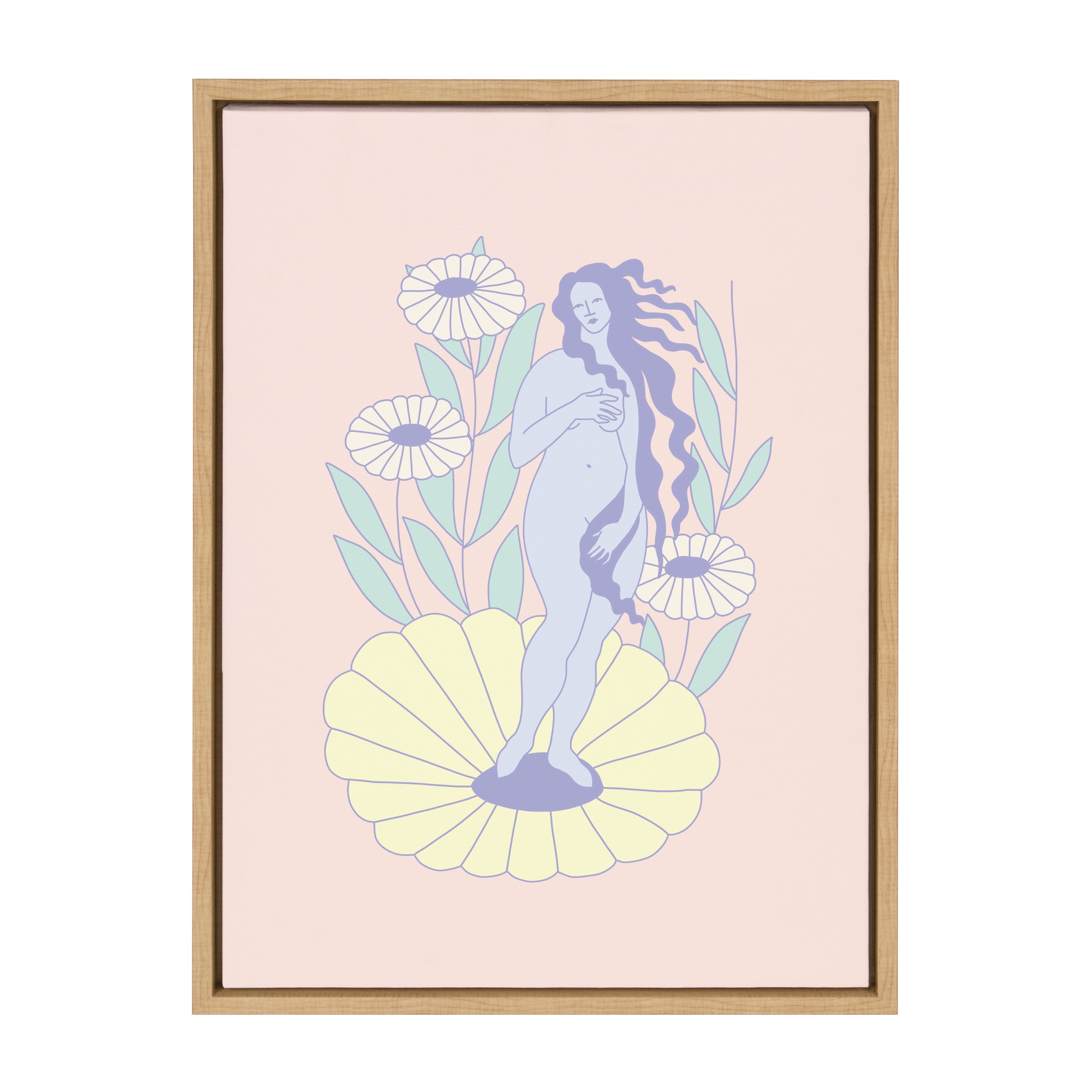 Sylvie Garden Venus Framed Canvas by Elizabeth Olwen