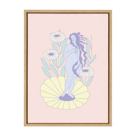 Sylvie Garden Venus Framed Canvas by Elizabeth Olwen
