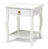 Lillian Wood Side Table with Drawer