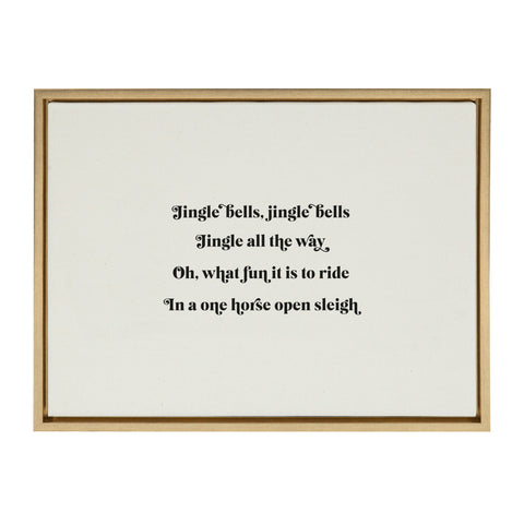 Sylvie Jingle Bells Jingle Bells Framed Canvas by The Creative Bunch Studio