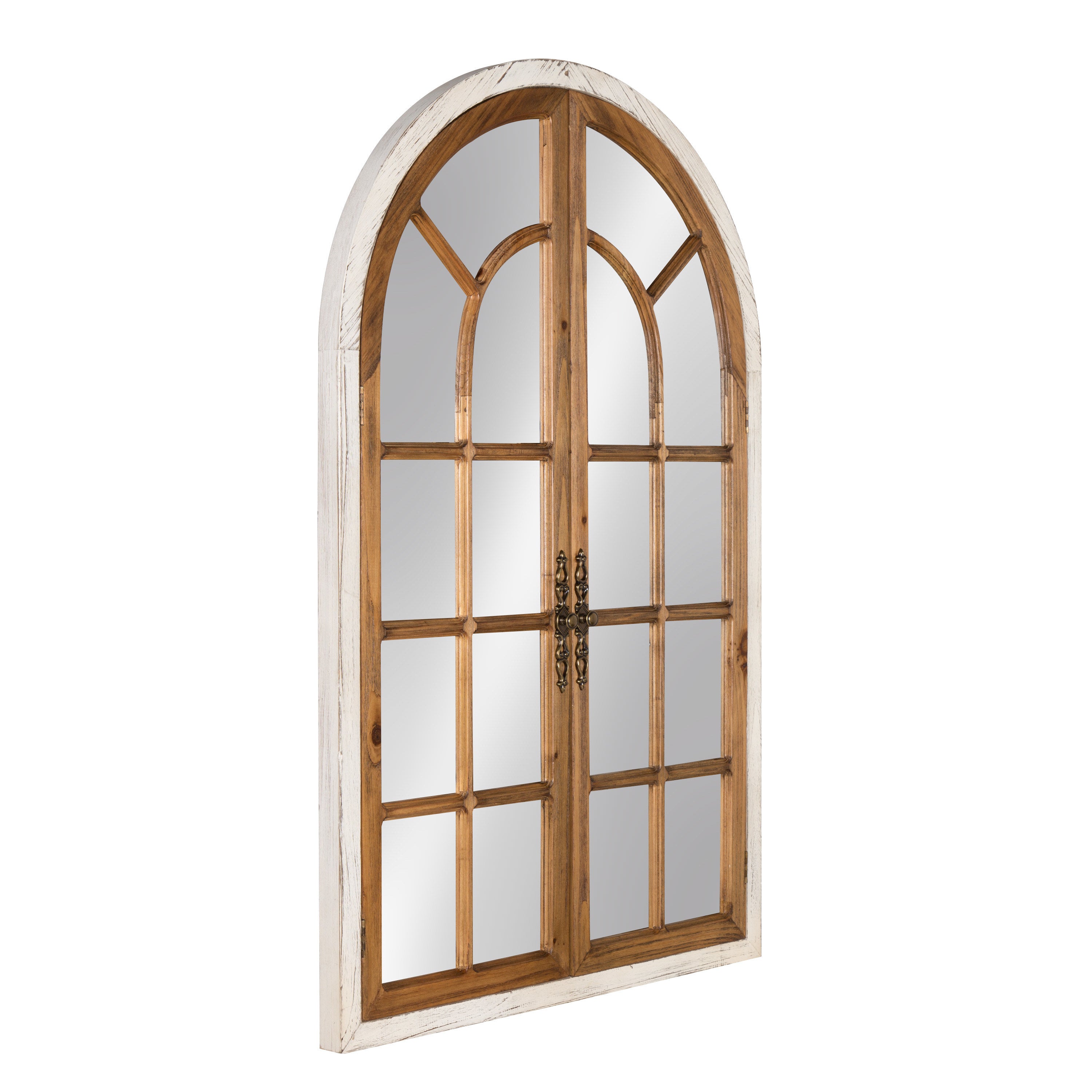 Boldmere Wood Windowpane Arch Mirror