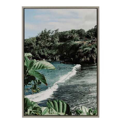 Sylvie Aloha Kai Framed Canvas by Alicia Abla
