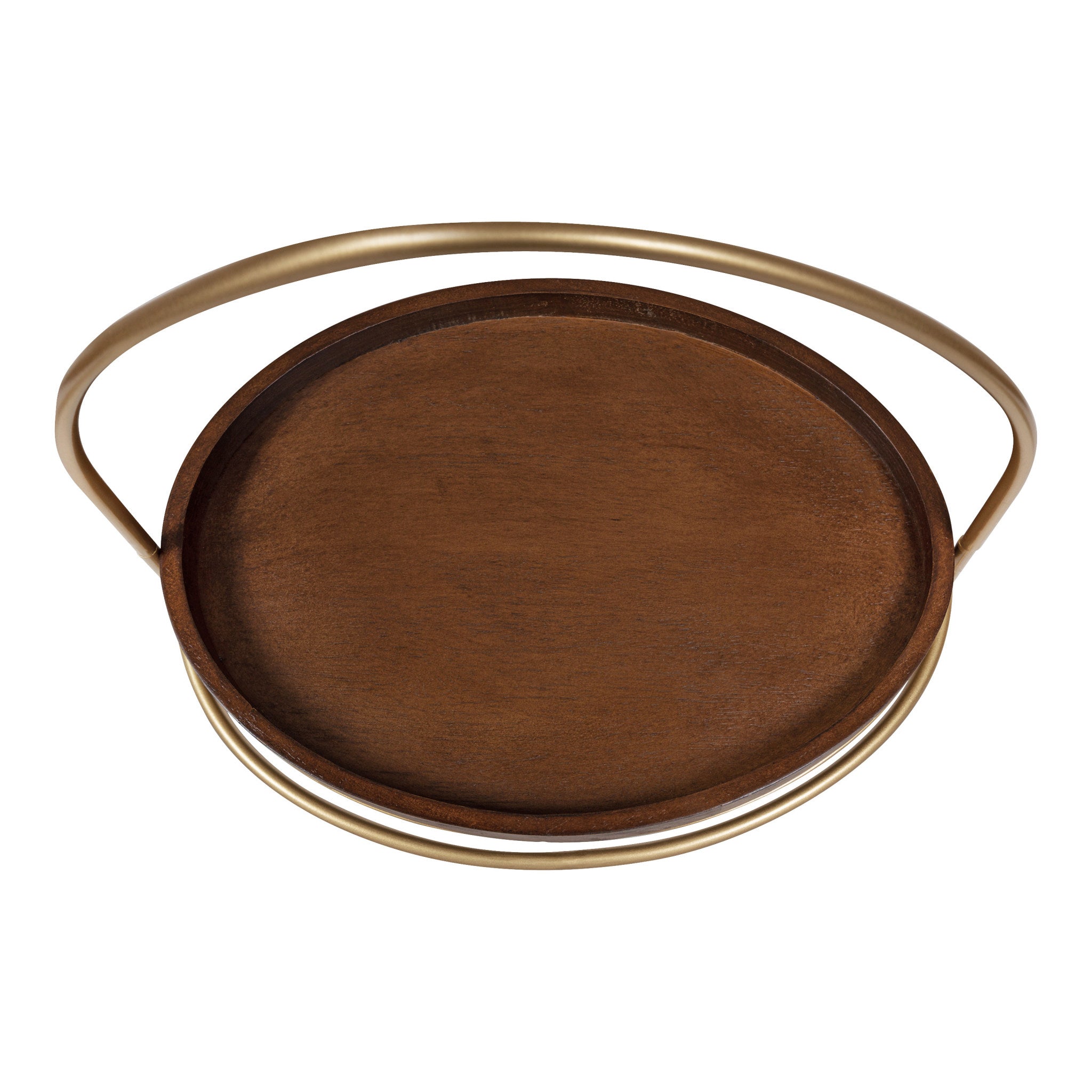 Maxfield Wood and Metal Decorative Tray