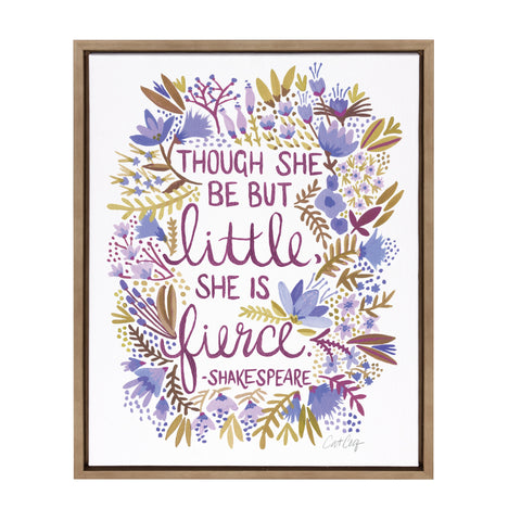 Sylvie Fierce Framed Canvas by Cat Coquillette