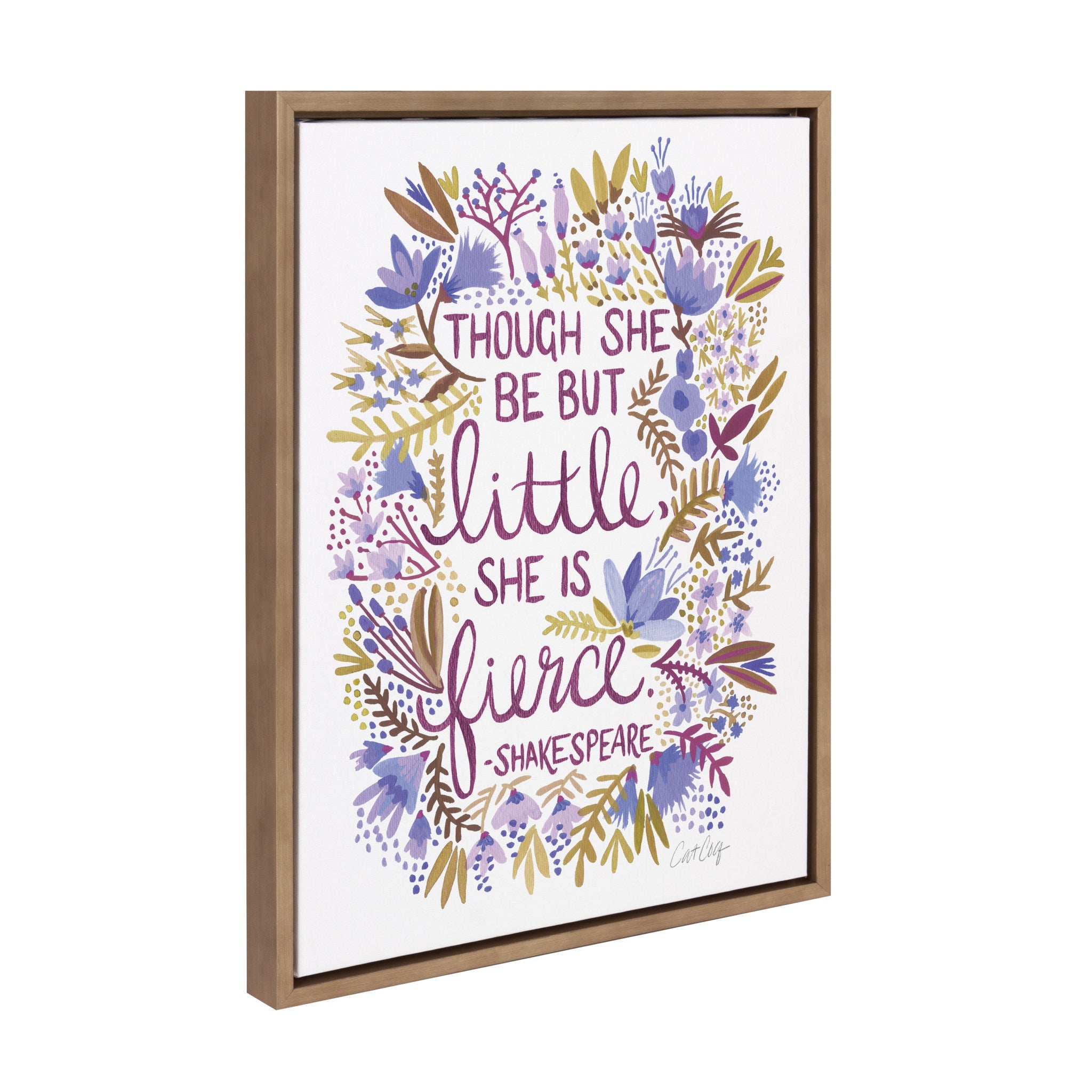 Sylvie Fierce Framed Canvas by Cat Coquillette