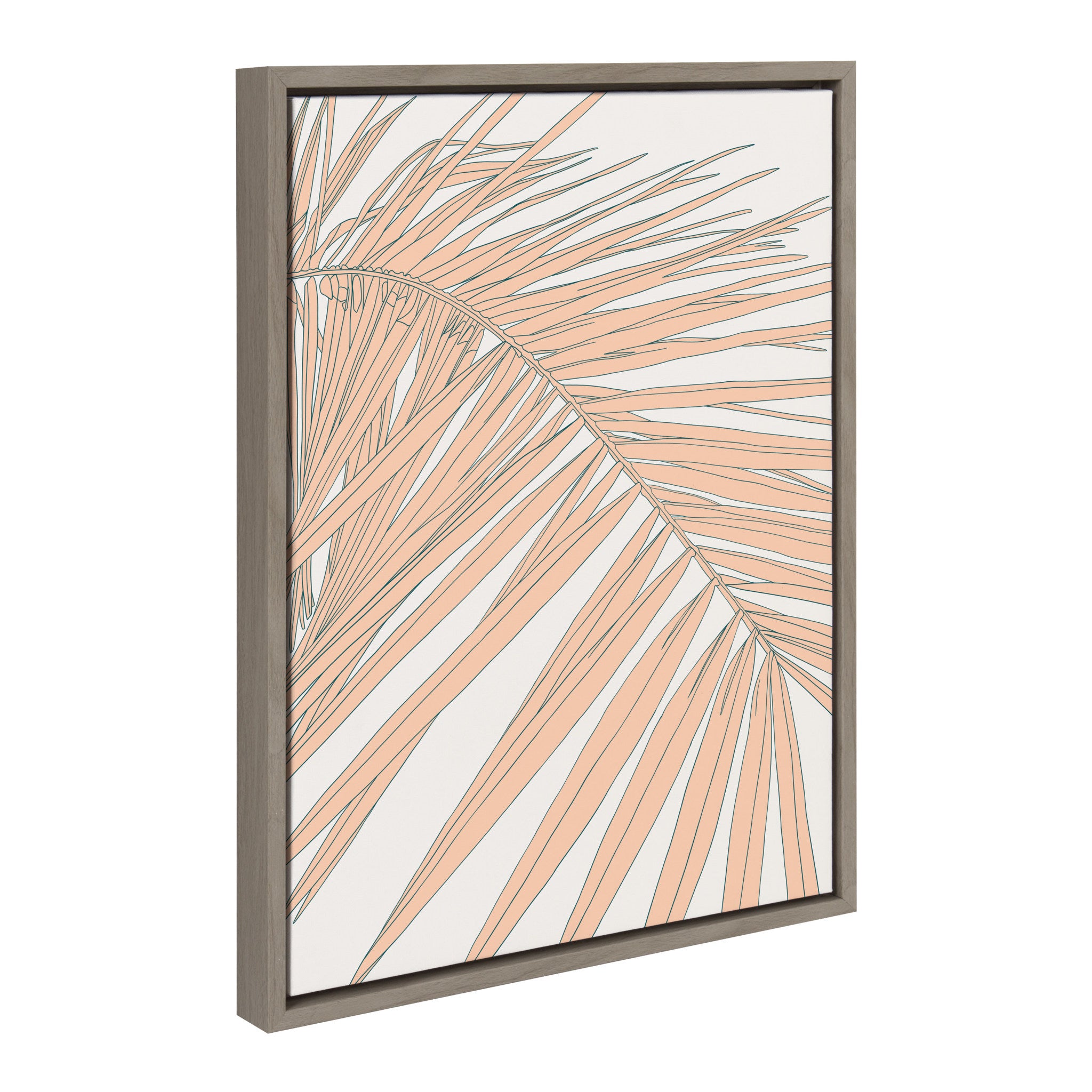 Sylvie Palms Framed Canvas by Alicia Schultz