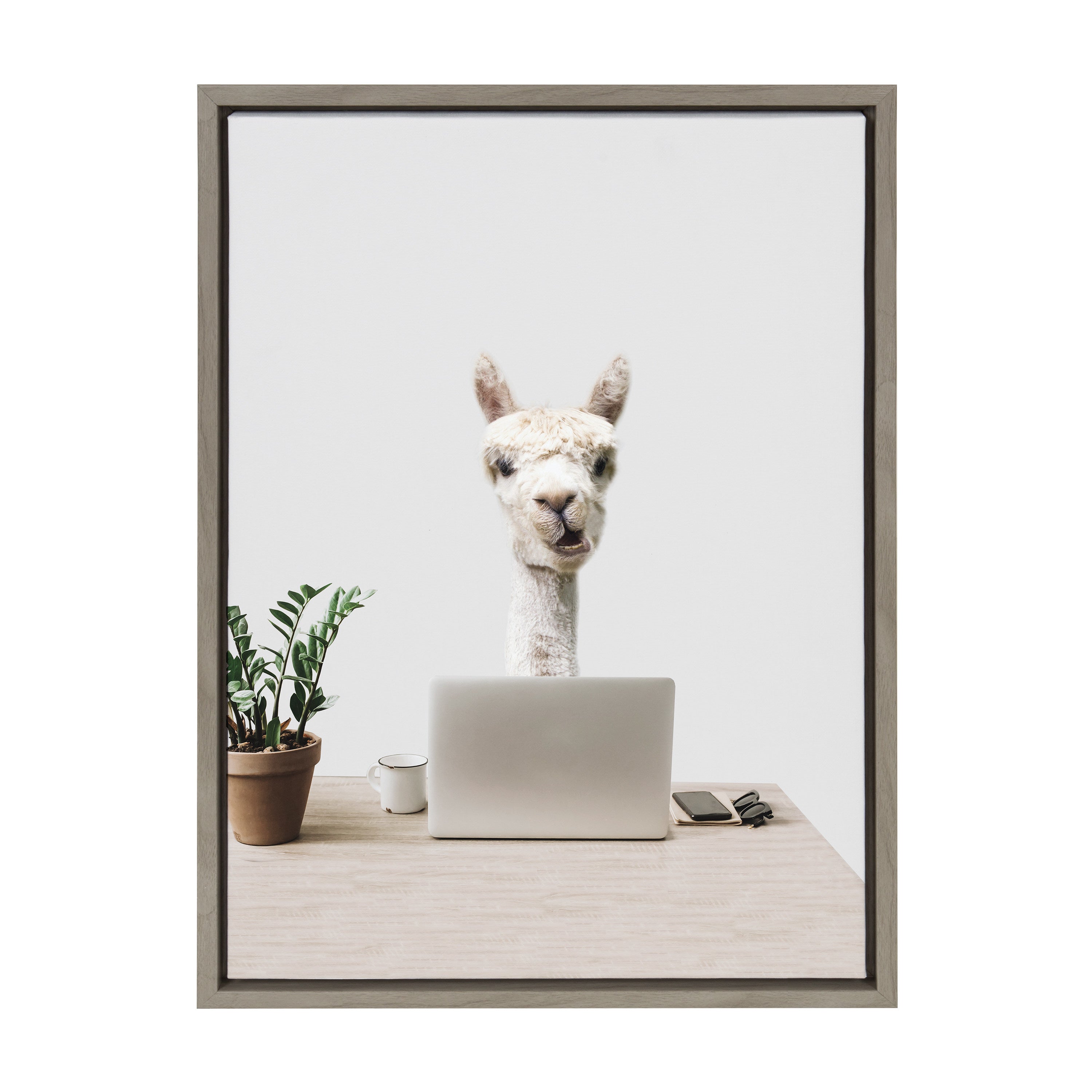 Sylvie Mr. Al Paca here,  I’m in Distribution Framed Canvas by The Creative Bunch Studio