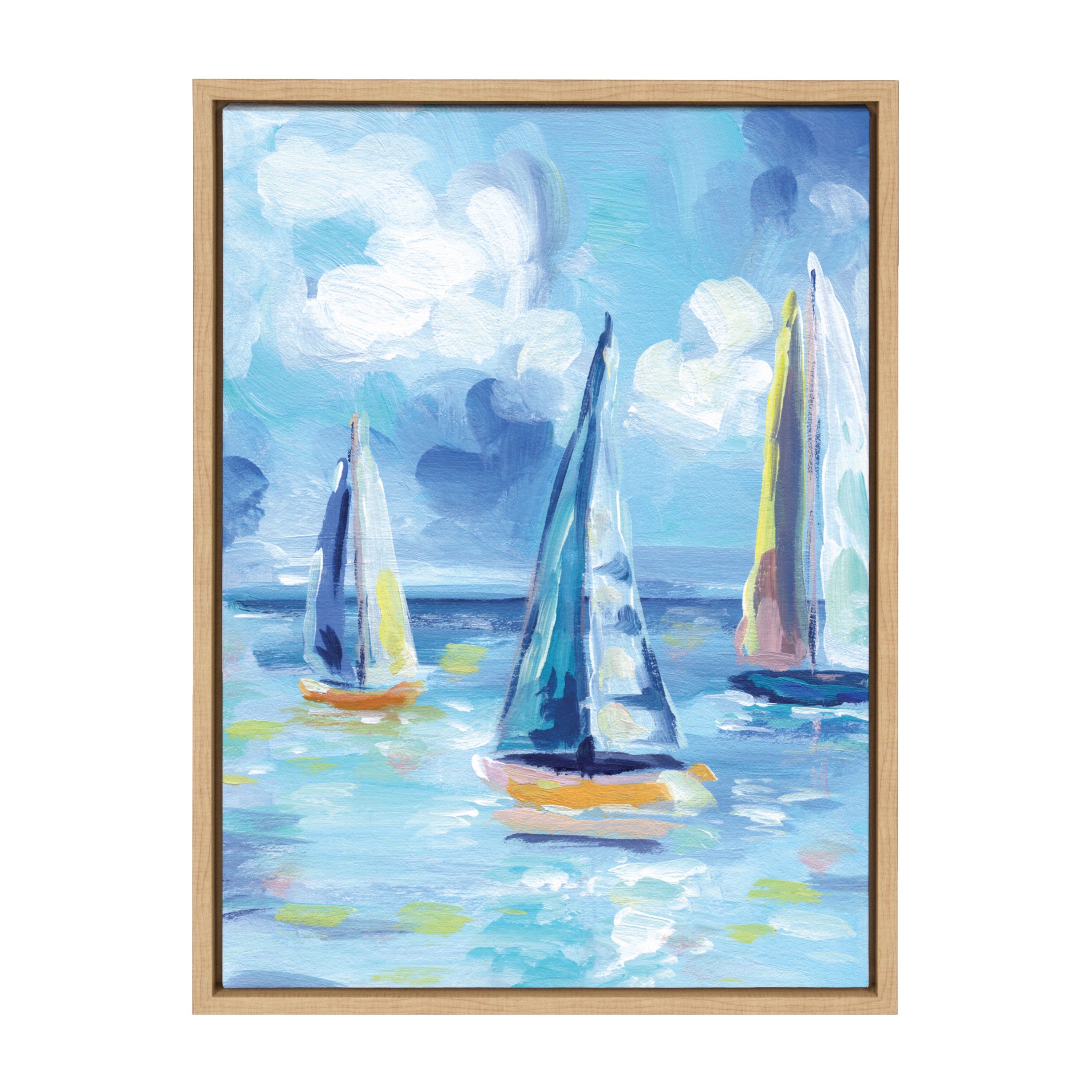 Sylvie Come Sail Away Framed Canvas by Rachel Christopoulos