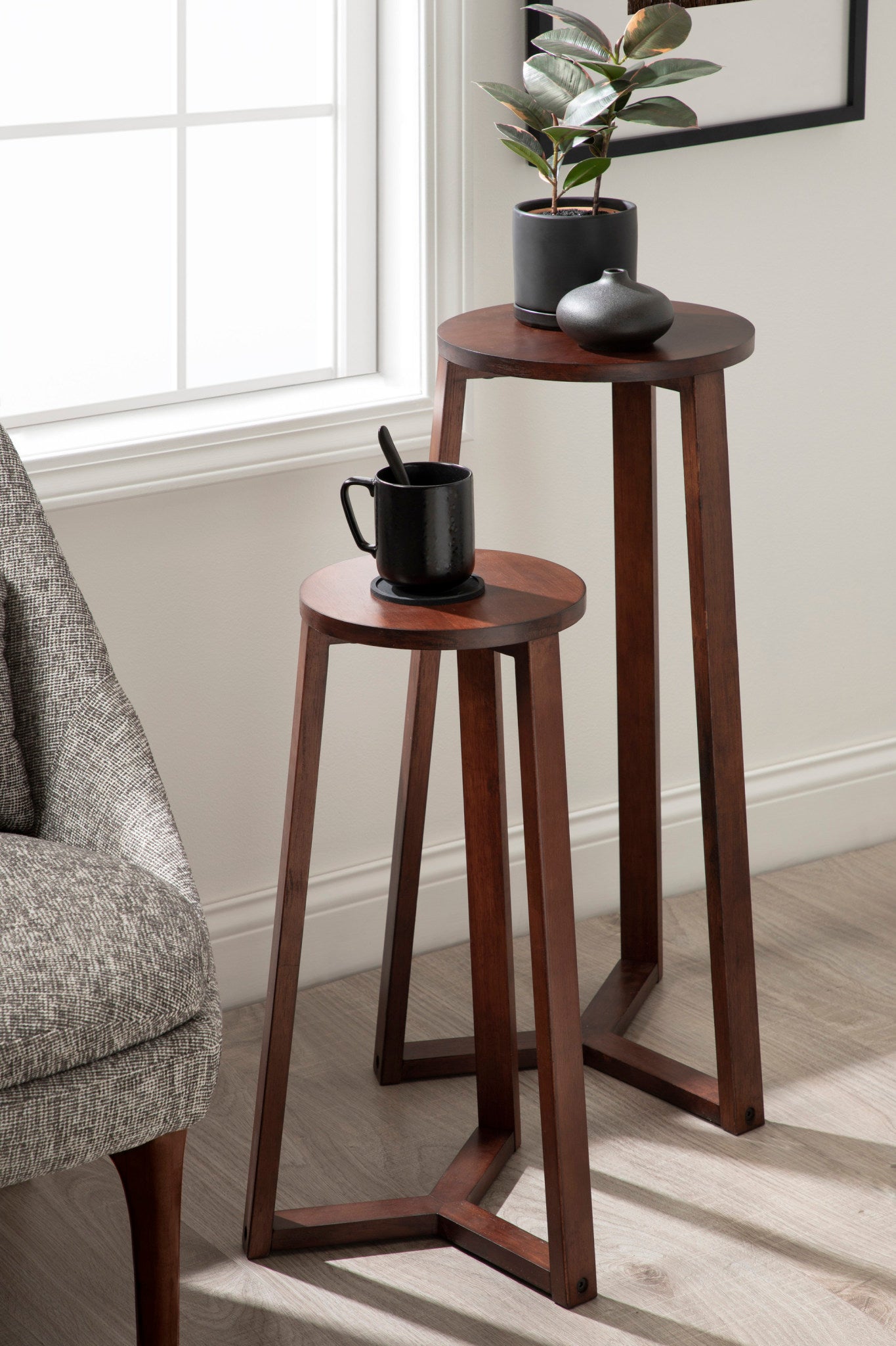 Rioux Round Wood Nesting Tables