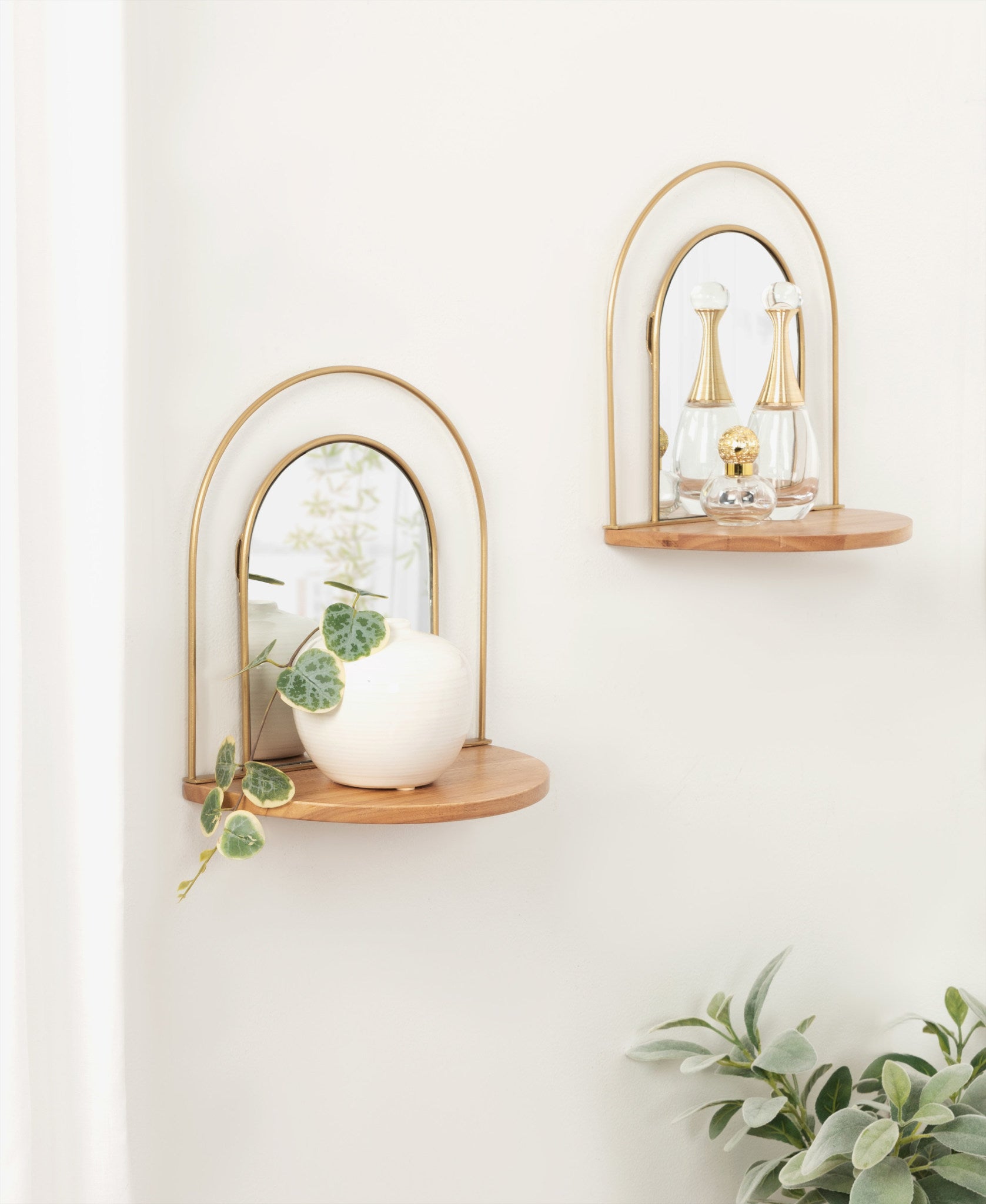 Reverie Mirror Wall Sconce Set