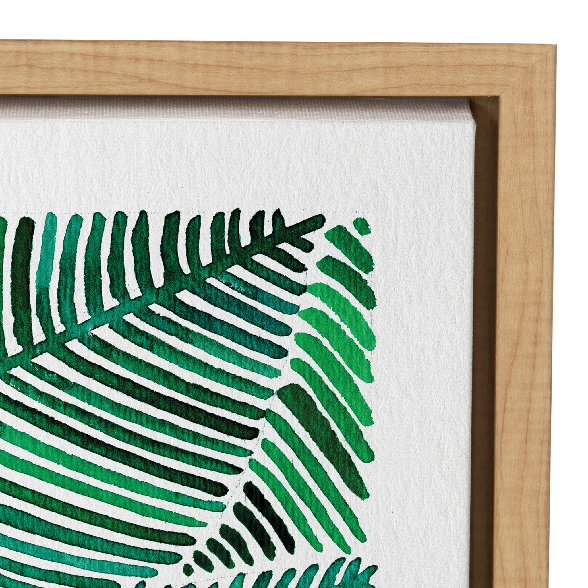 Sylvie Tropical Leaves Framed Canvas by Cat Coquillette