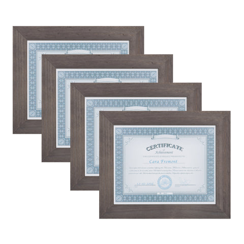 Museum 8.5x11 Wood Picture Frame, Set of 4