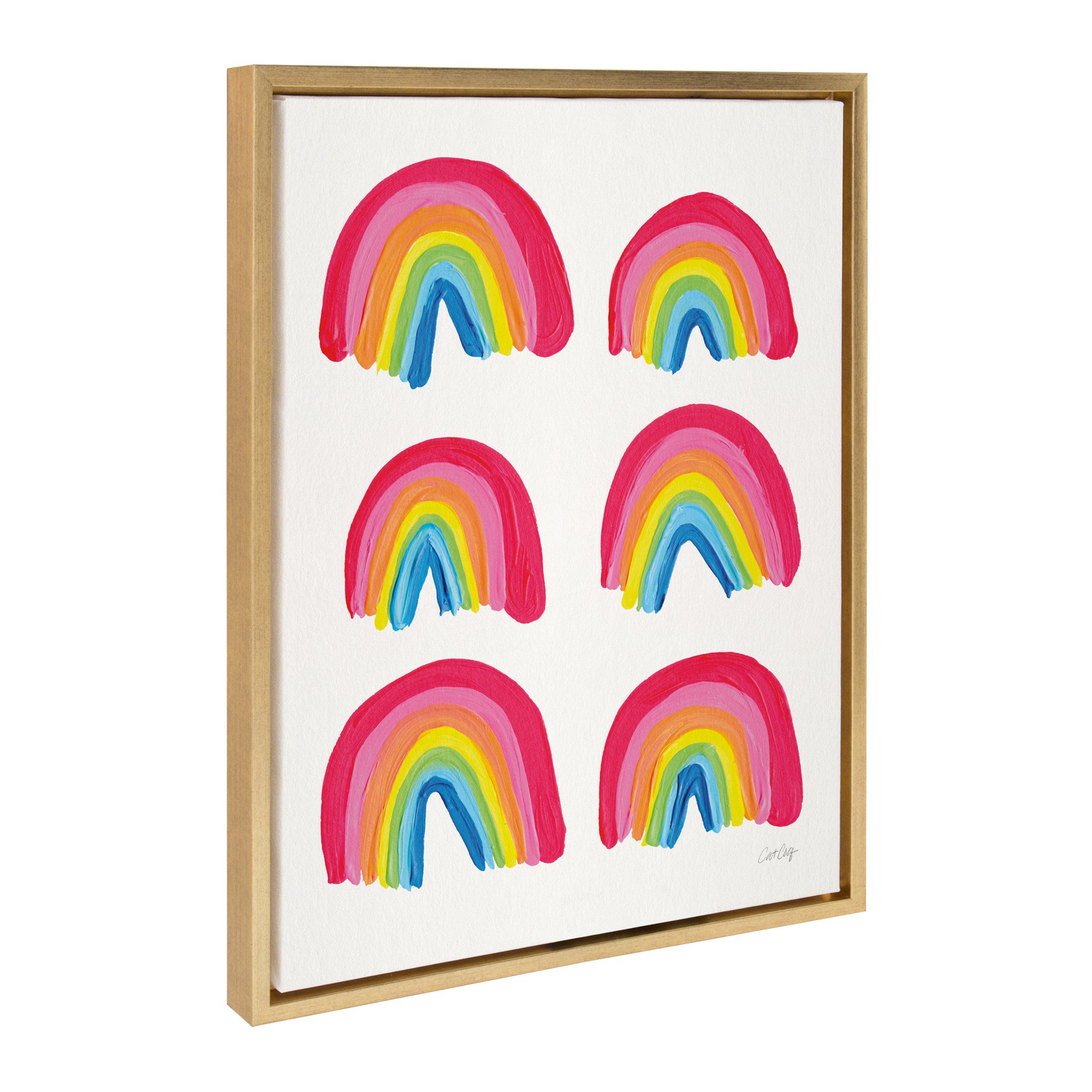 Sylvie Rainbow Collection Framed Canvas by Cat Coquillette