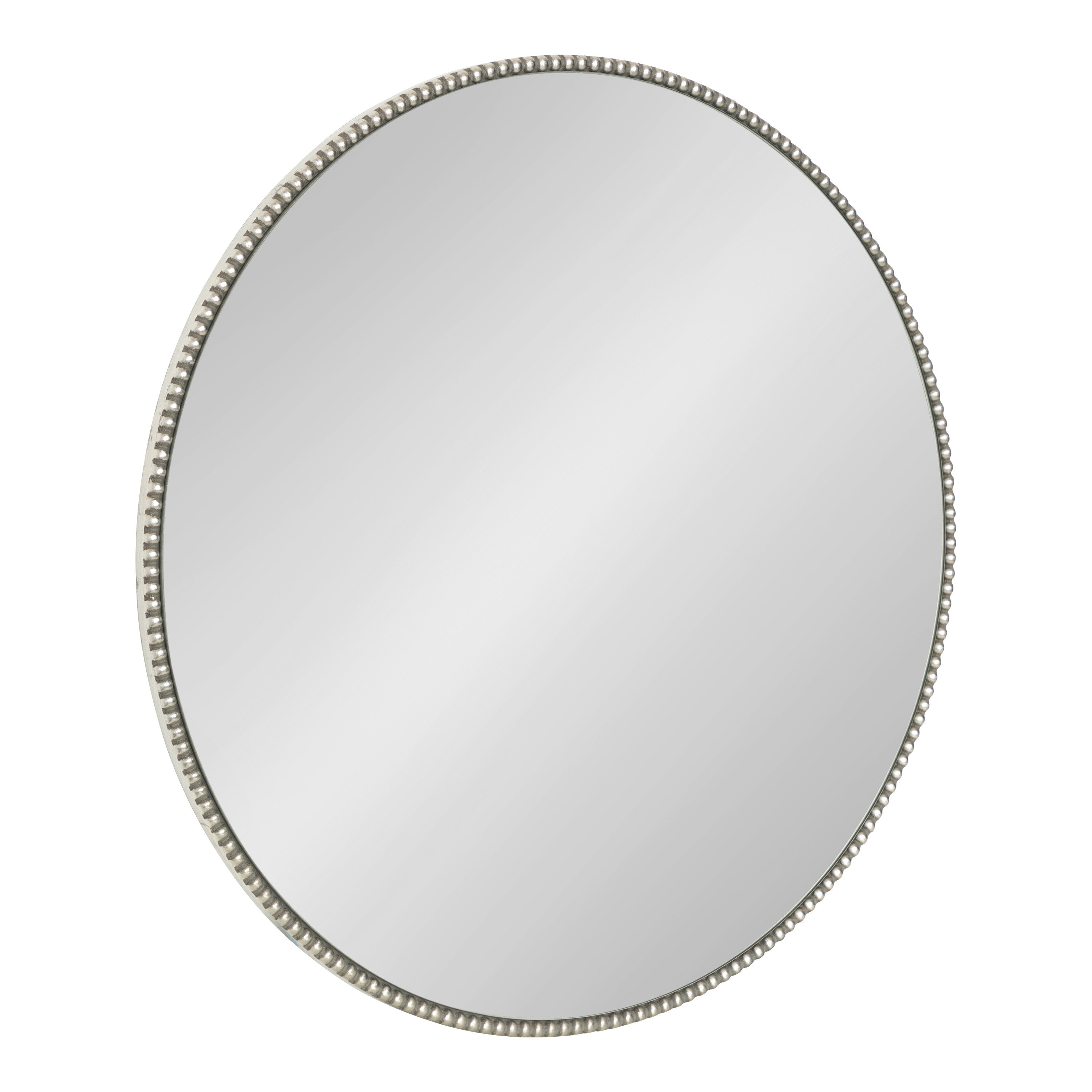 Gwendolyn Round Beaded Accent Wall Mirror