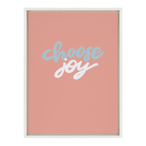 Sylvie Choose Joy Framed Canvas by Jenn Van Wyk of Jenn Pens it All