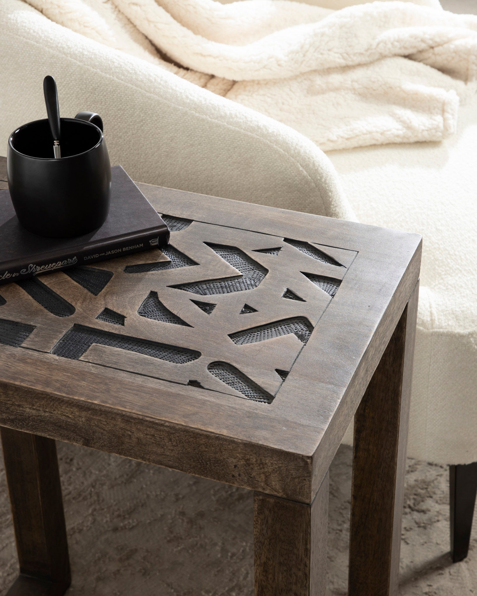Elyria Wood Side Table