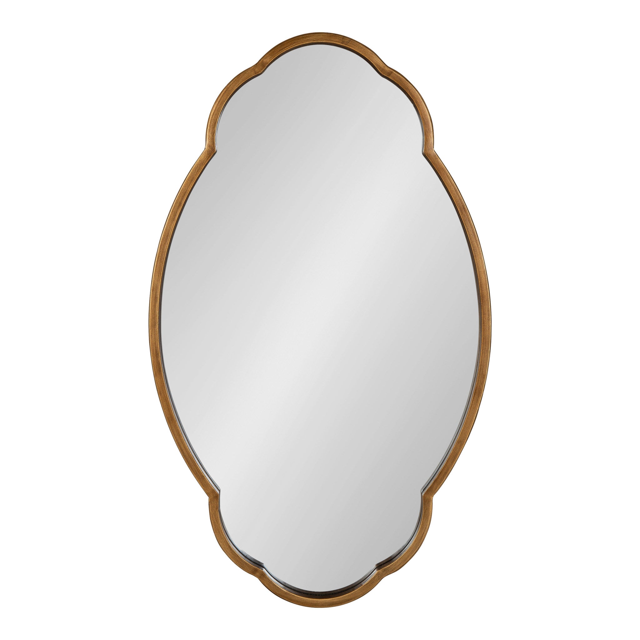 Magritte Scalloped Oval Wall Mirror