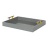 Lipton Decorative Wood Tray with Metal Handles