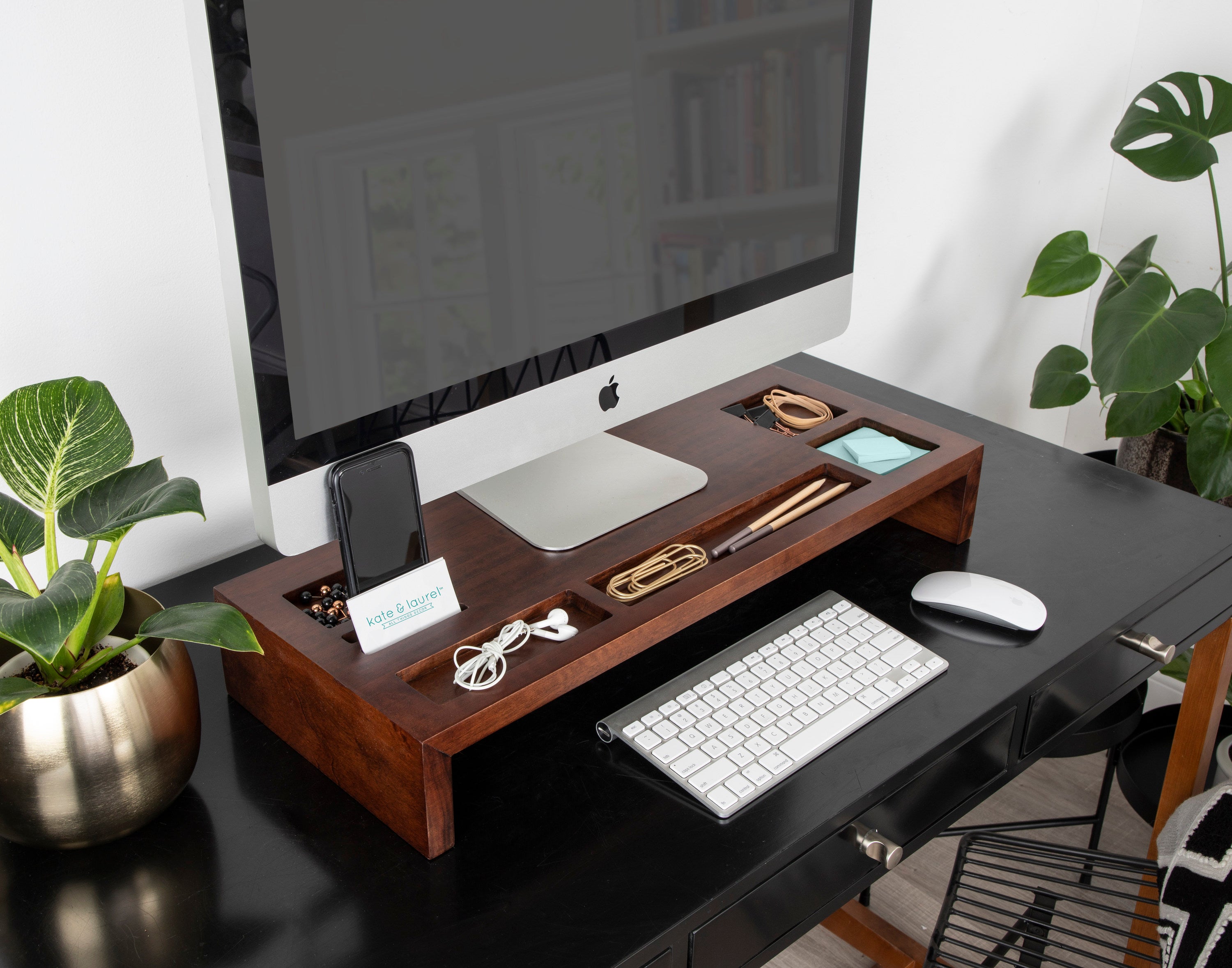 Briggs Desktop Wood Monitor Stand