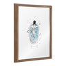 Blake Girl in a Bath Framed Printed Glass by Viola Kreczmer