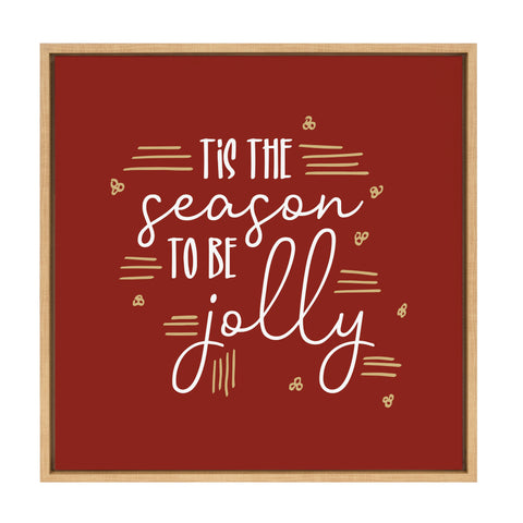 Sylvie Tis The Season Framed Canvas by Border Bloom