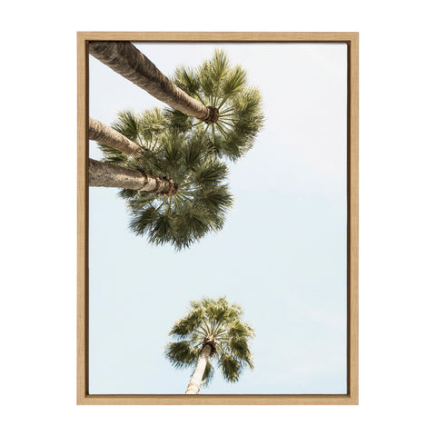 Sylvie Palm Trees Above Framed Canvas By Shawn St. Peter