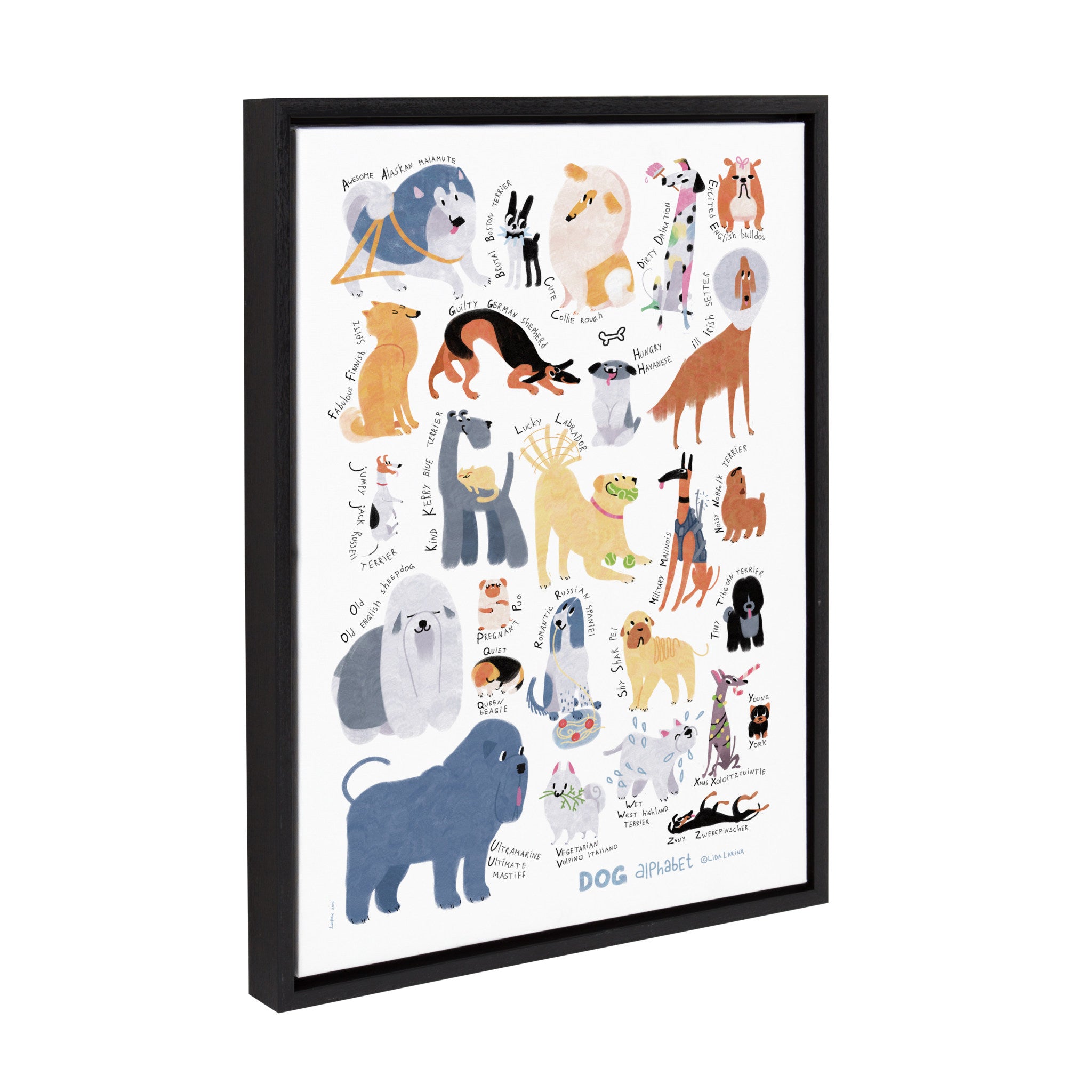 Framed Canvas, Contemporary, Black