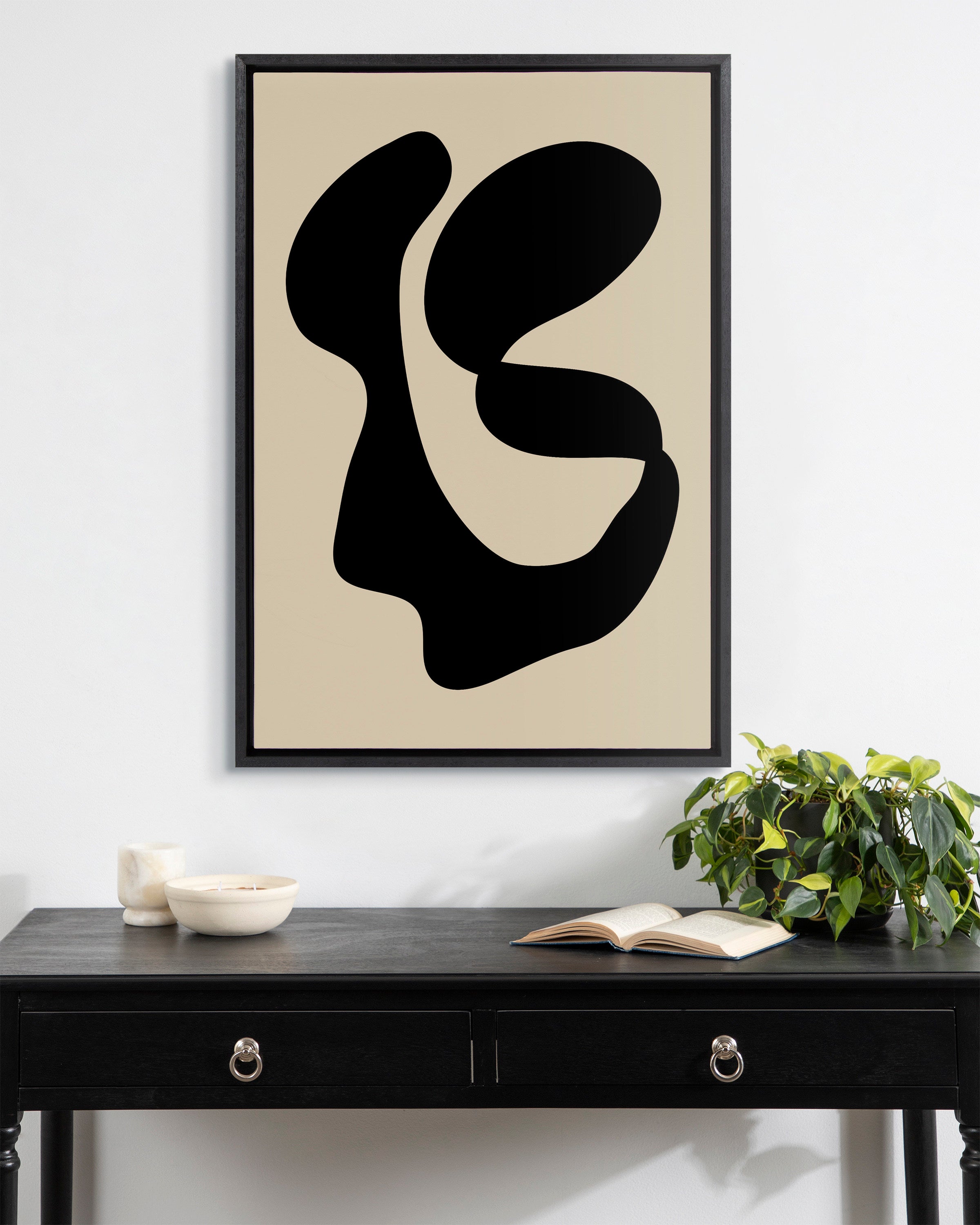 Sylvie Abstract 10 Framed Canvas by Apricot and Birch