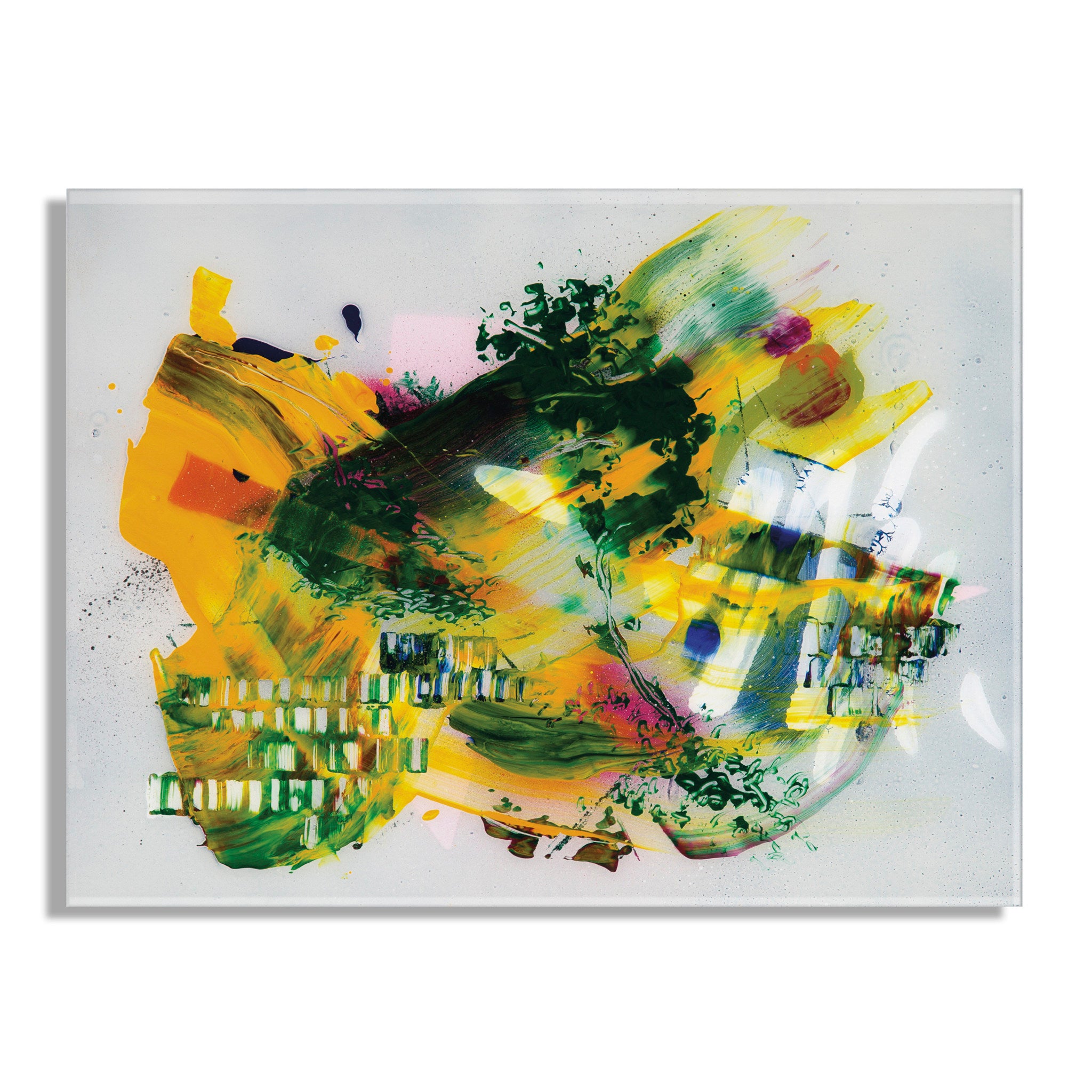 Garden of a Split Second Painting Floating Acrylic Art by Grant Mahr