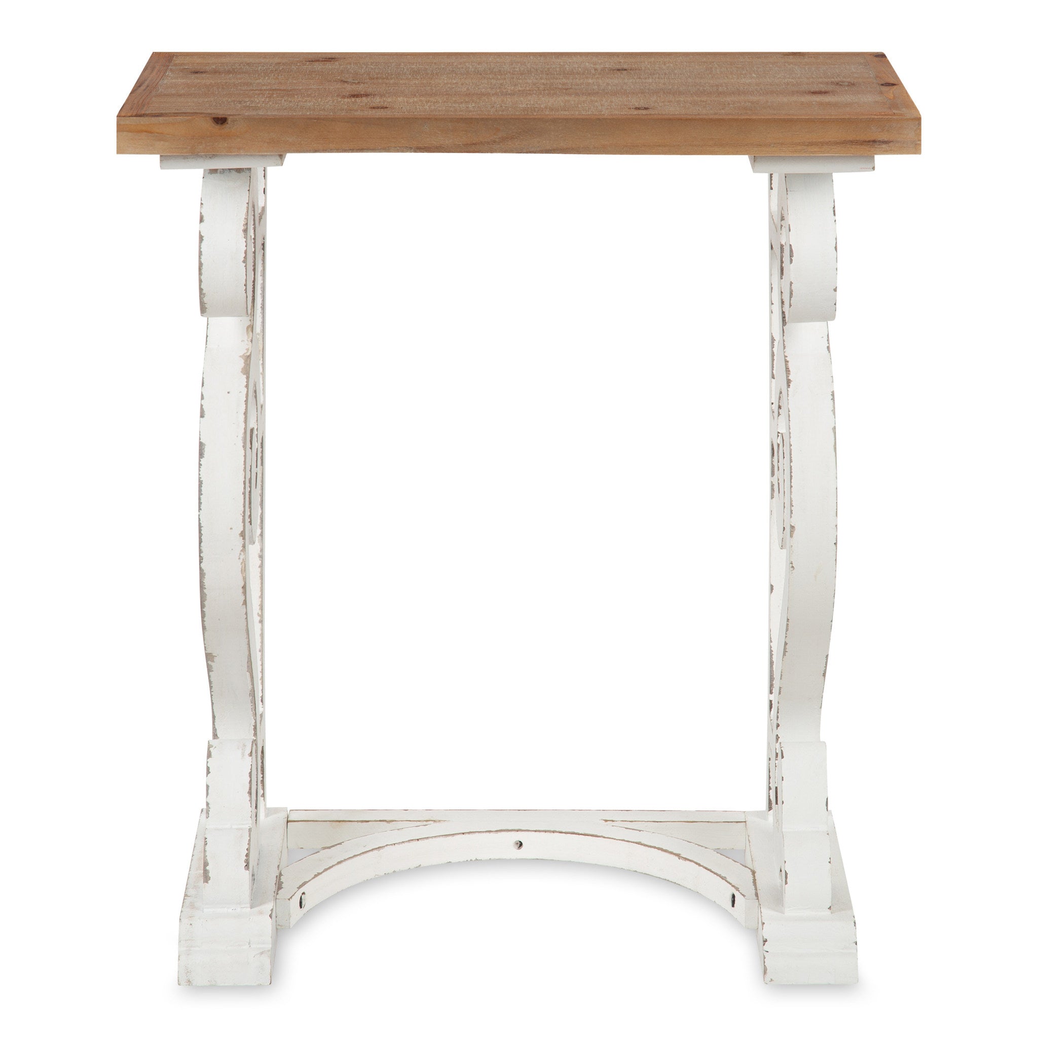 Wyldwood Carved Wood Side Table