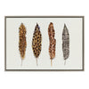Sylvie African Feathers Framed Canvas by Maja Mitrovic of Makes My Day Happy