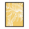 Sylvie Flower in Yellow Framed Canvas by Apricot and Birch