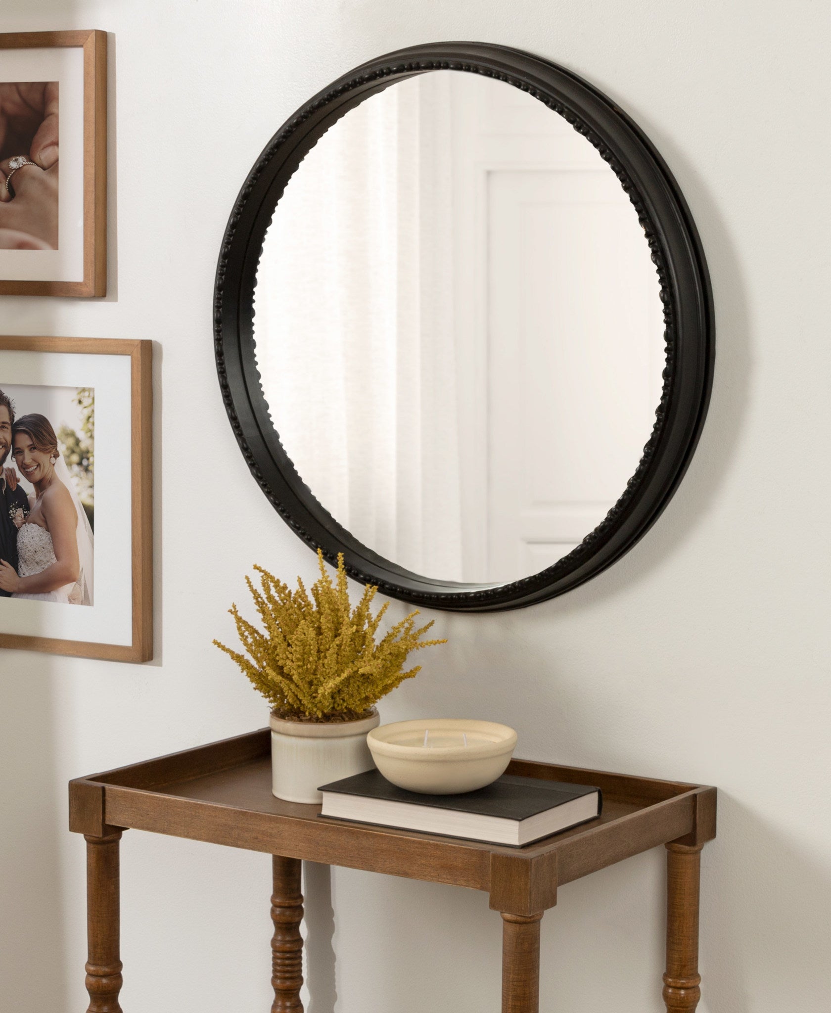 Astele Round Framed Mirror