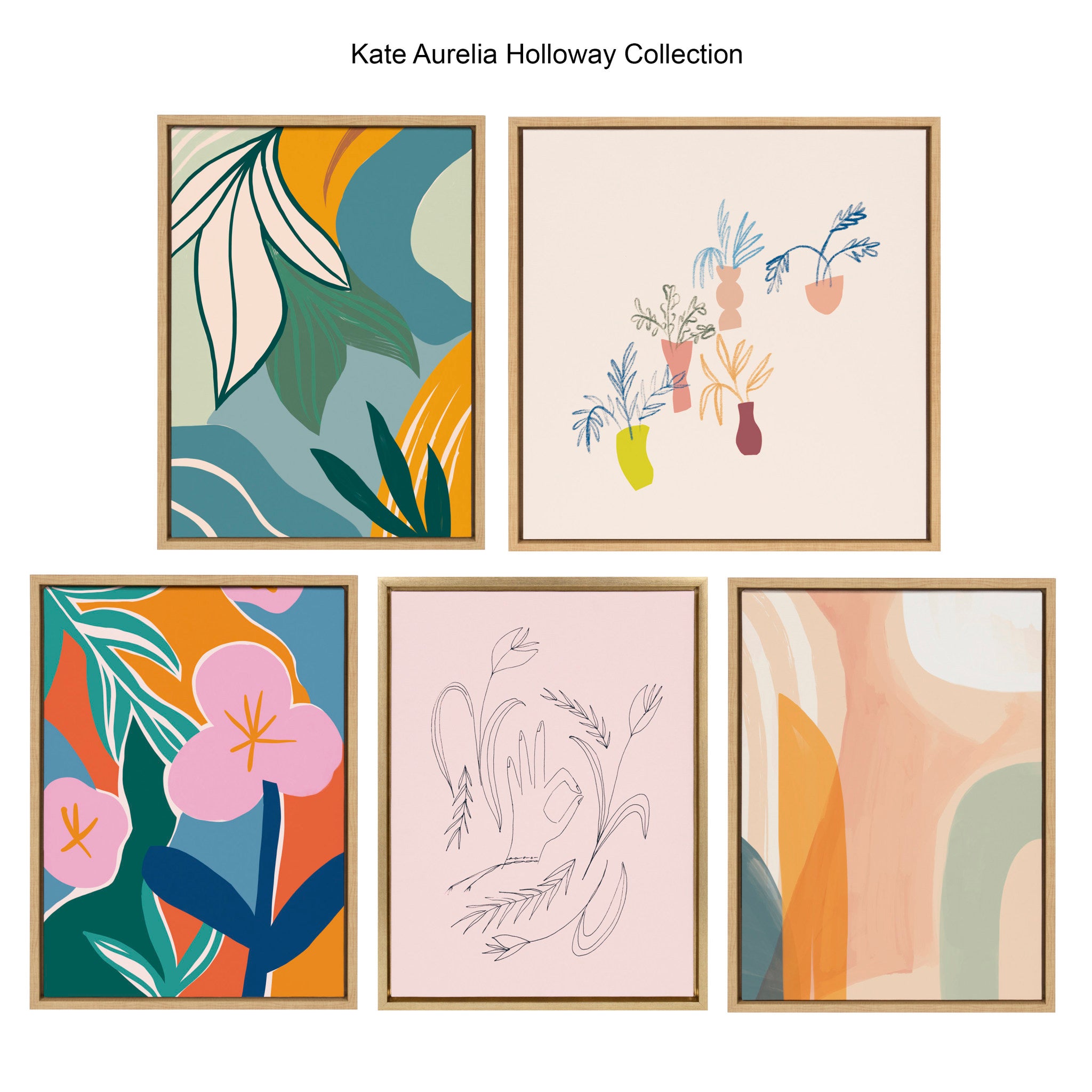 Sylvie We Are All OK Framed Canvas by Kate Aurelia Holloway