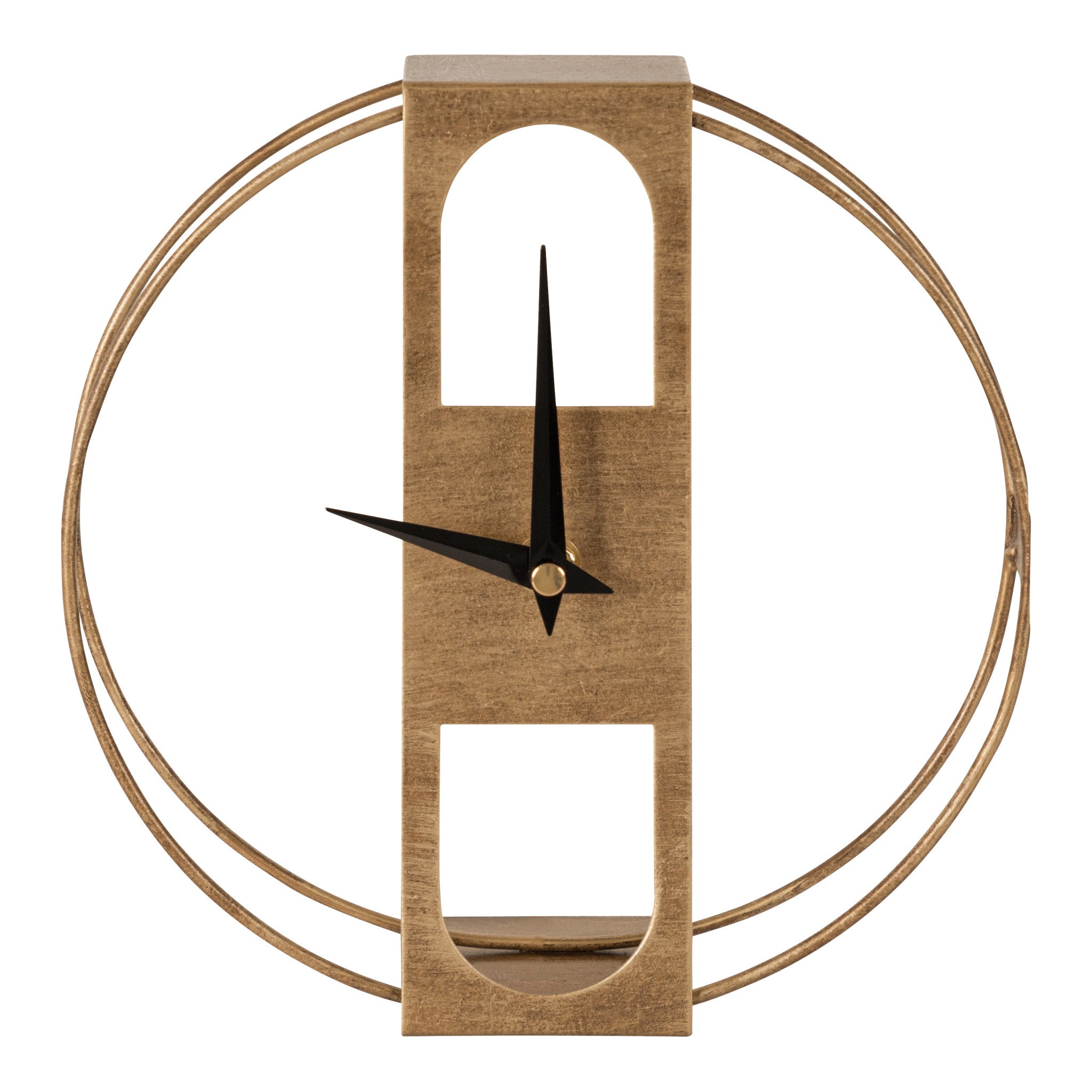 Urgo Numberless Metal Tabletop Clock