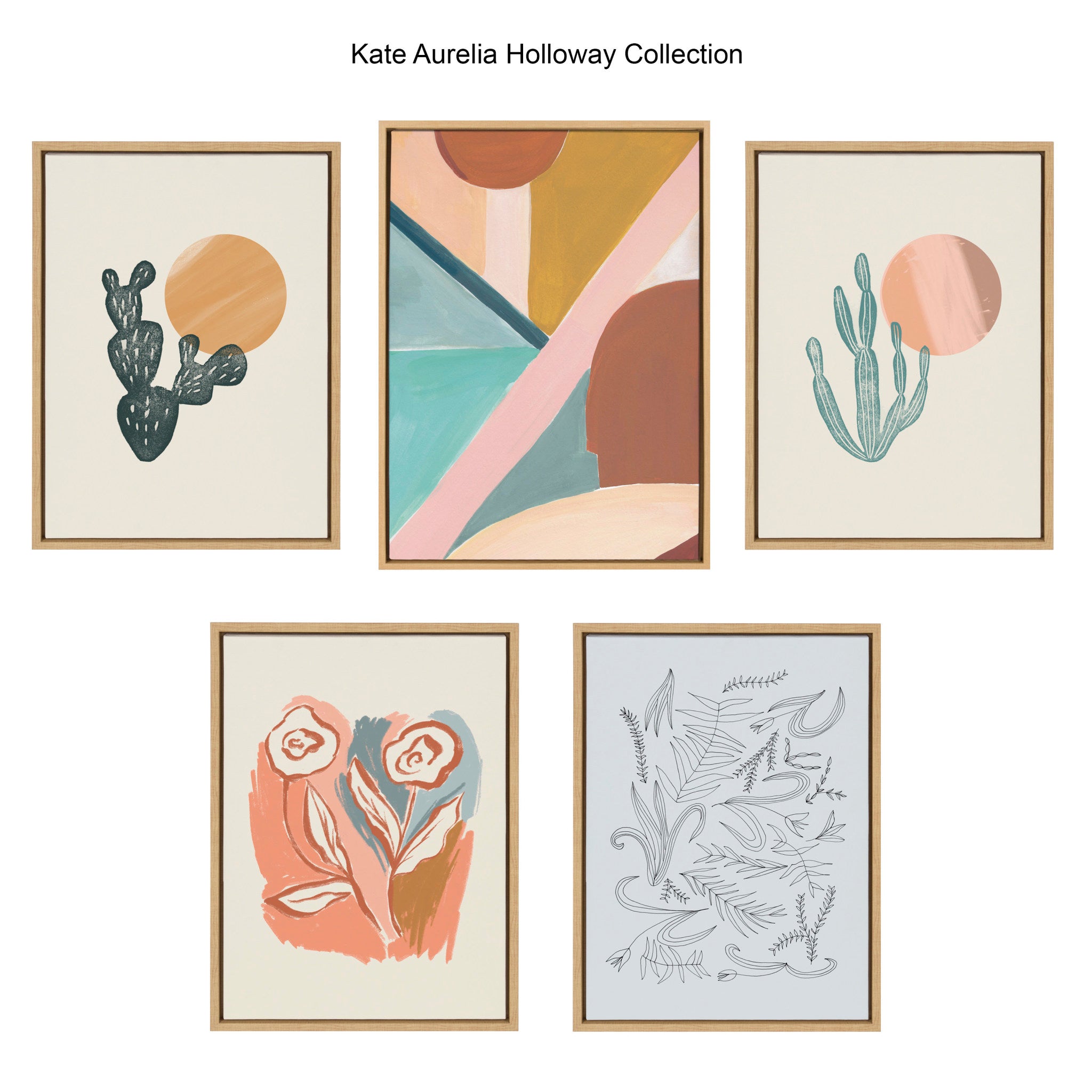 Sylvie Desert Sand Framed Canvas by Kate Aurelia Holloway