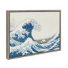 Sylvie Katsushika Hokusai Under the Wave off Kanagawa aka The Great Wave 1830 Framed Canvas by The Art Institute of Chicago