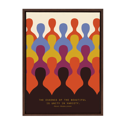 Sylvie Unity Framed Canvas by Amber Leaders Designs