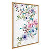 Sylvie Ink Wash Floral Framed Canvas by Emma Daisy