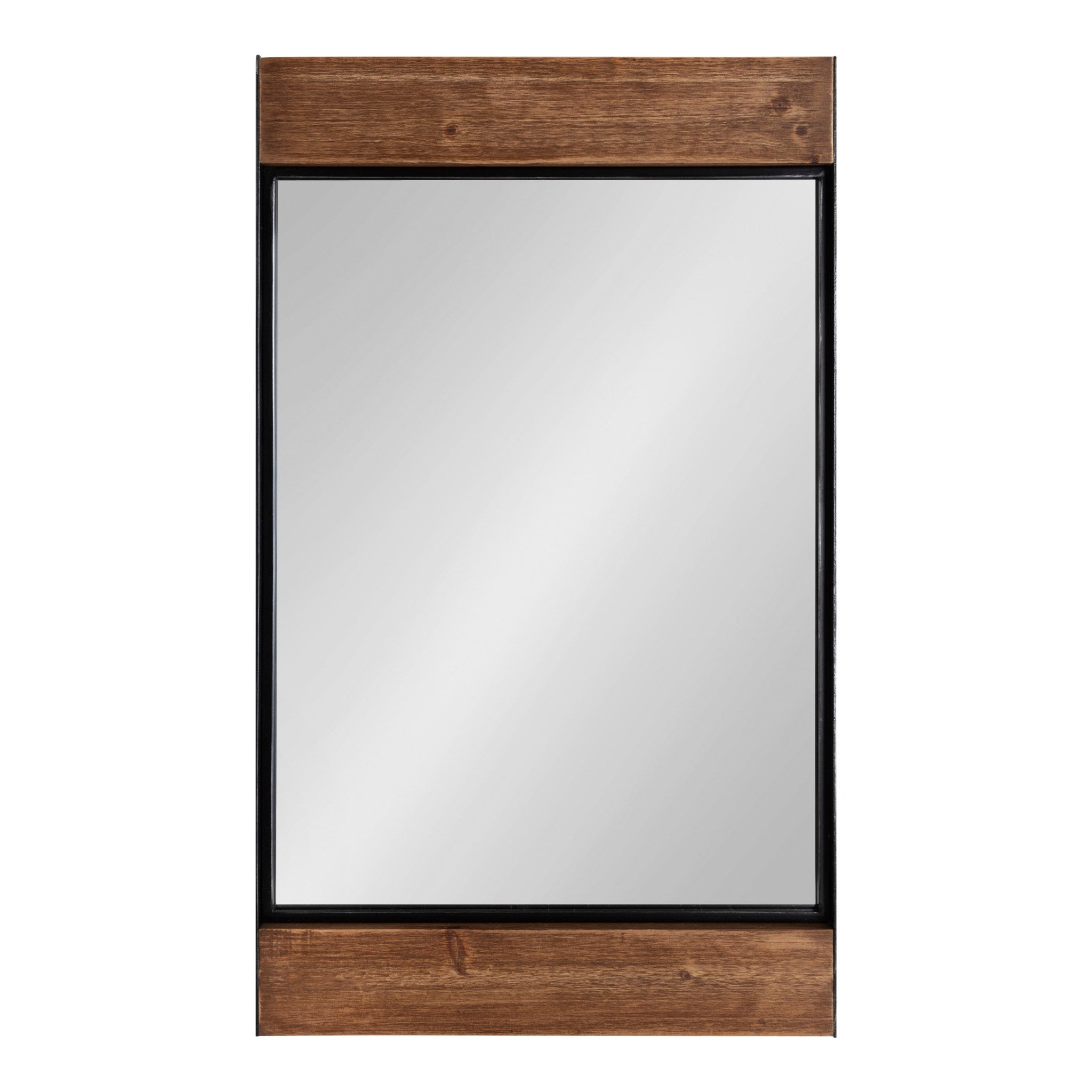 Kincaid Wood and Metal Framed Wall Mirror