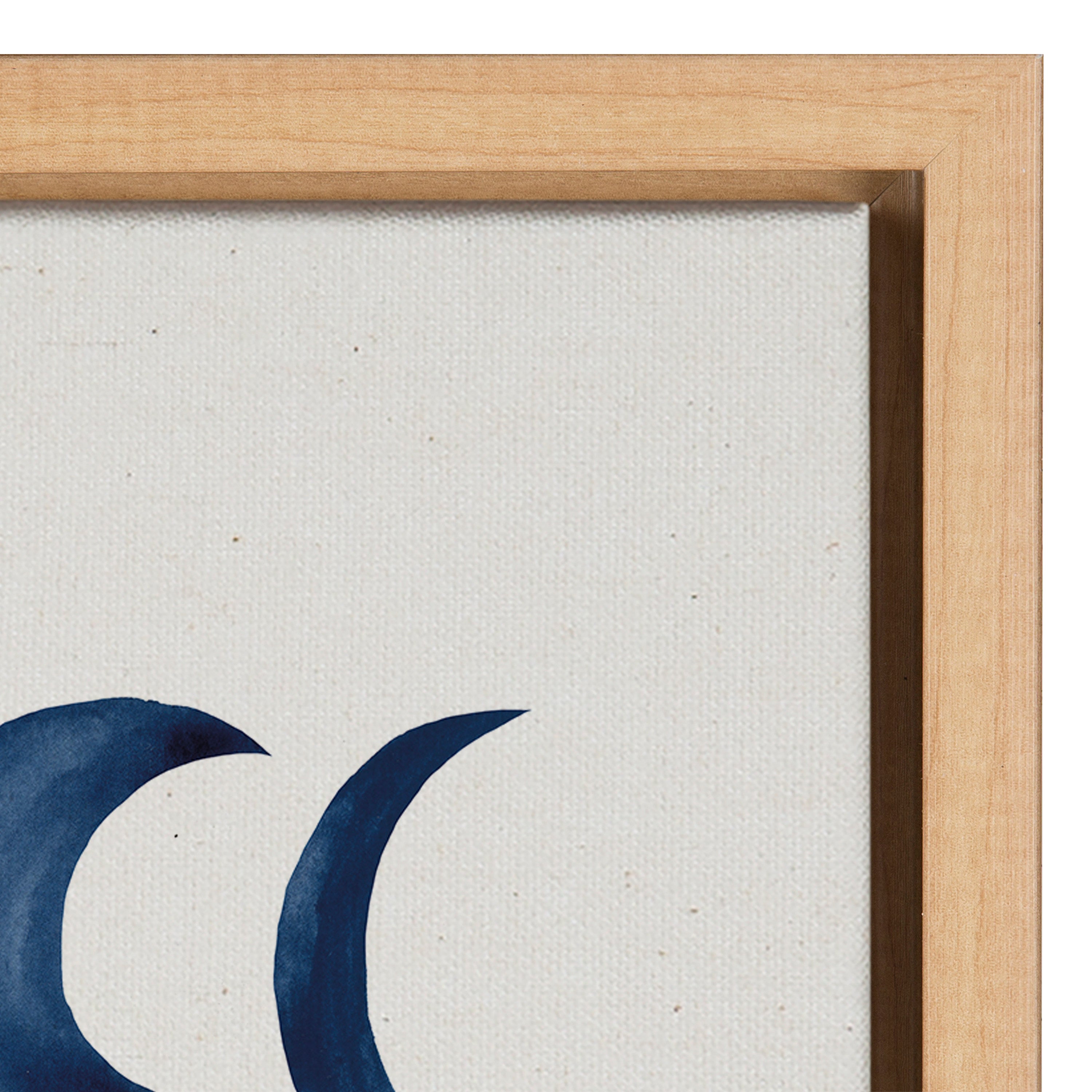 Sylvie Moon Phases Framed Canvas by Teju Reval of SnazzyHues