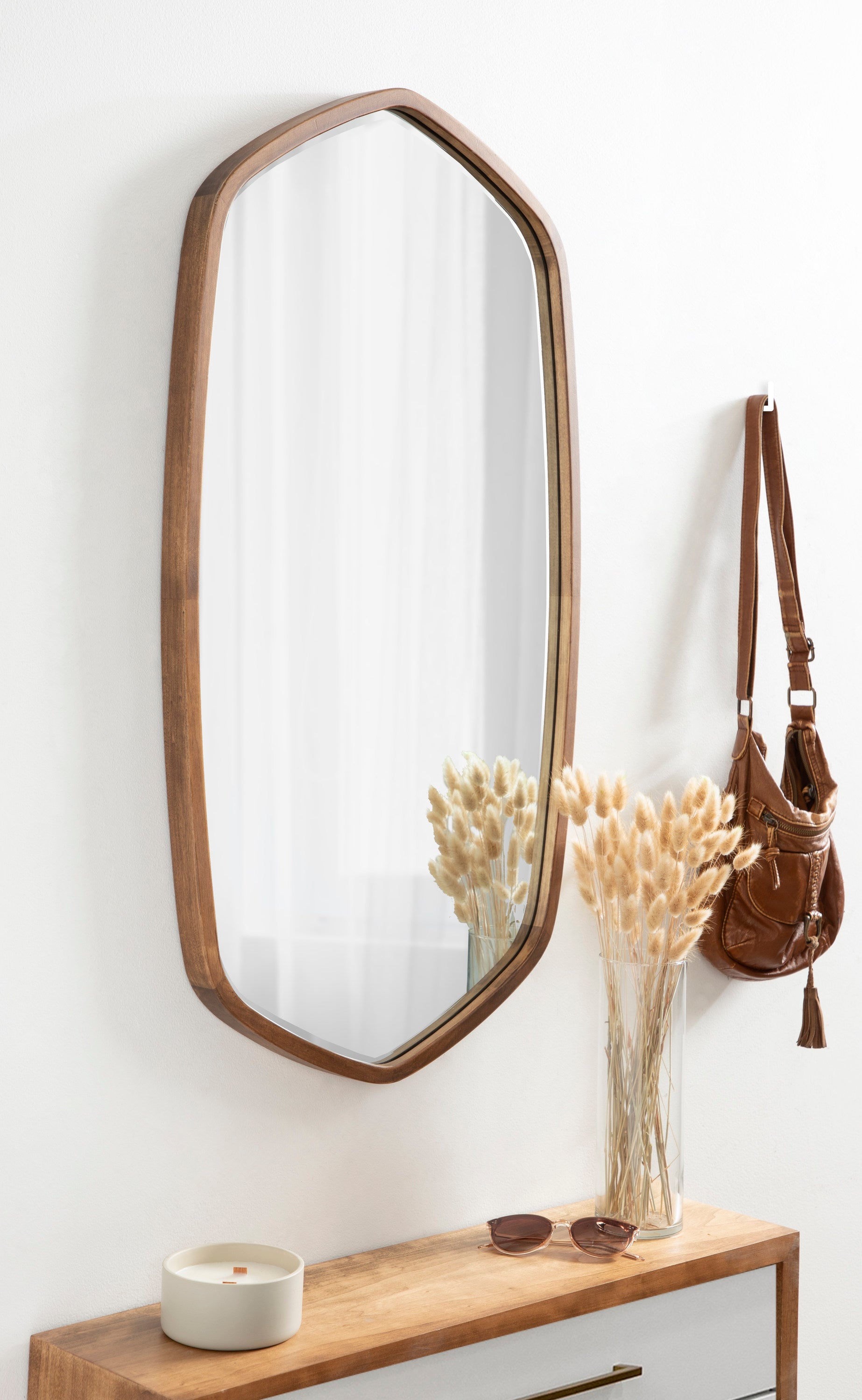 McLean Oval Wood Framed Mirror