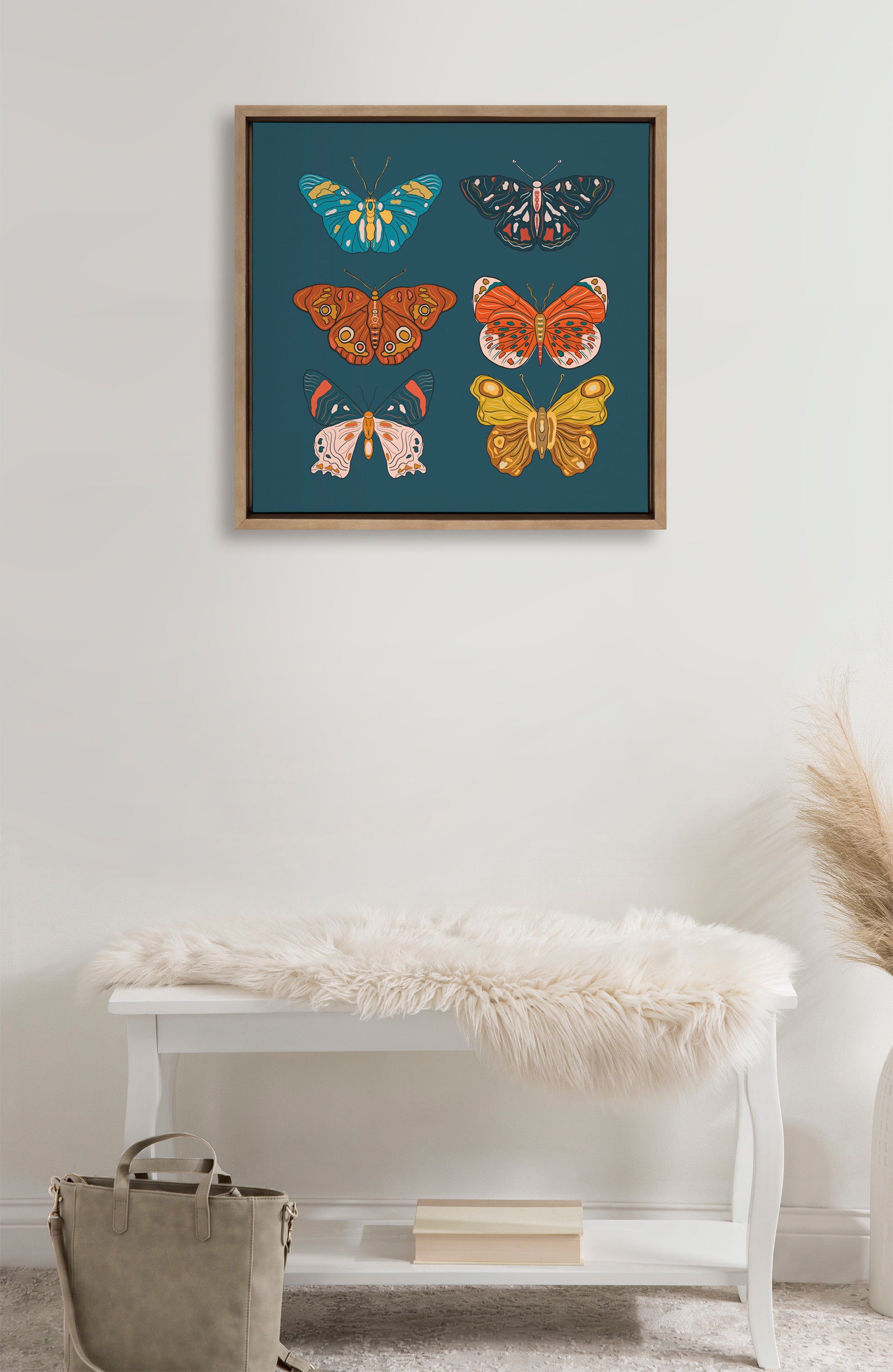 Sylvie Free Wings Framed Canvas by Oris Eddu
