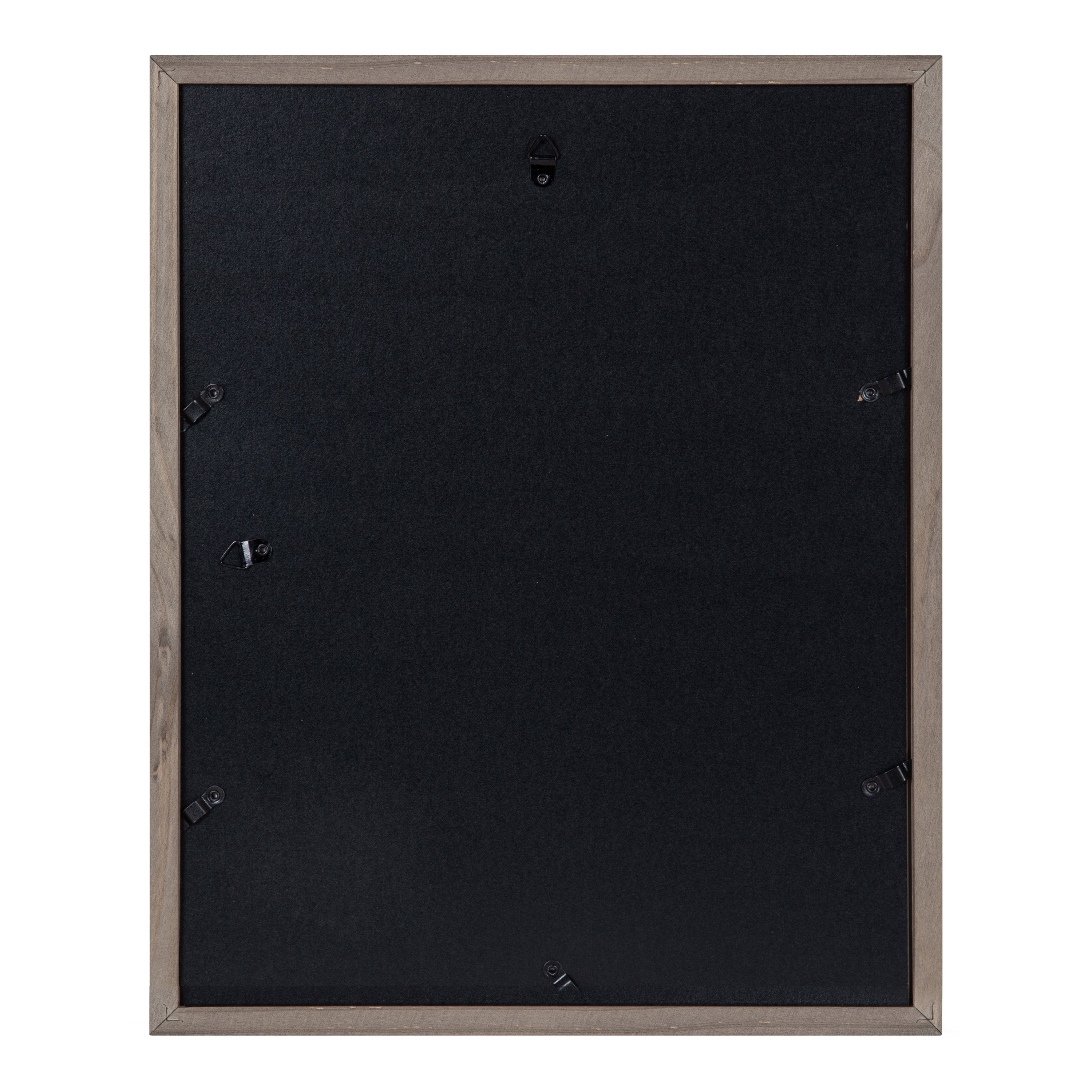 Gallery Solutions 11x14 Wood Wall Frame with Double Black Mat for 8x10 Image