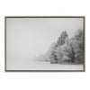 Sylvie Black and White Snow Day Framed Canvas by Emiko and Mark Franzen of F2Images