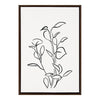 Sylvie Botanical Sketch Print No 2 Framed Canvas by The Creative Bunch Studio