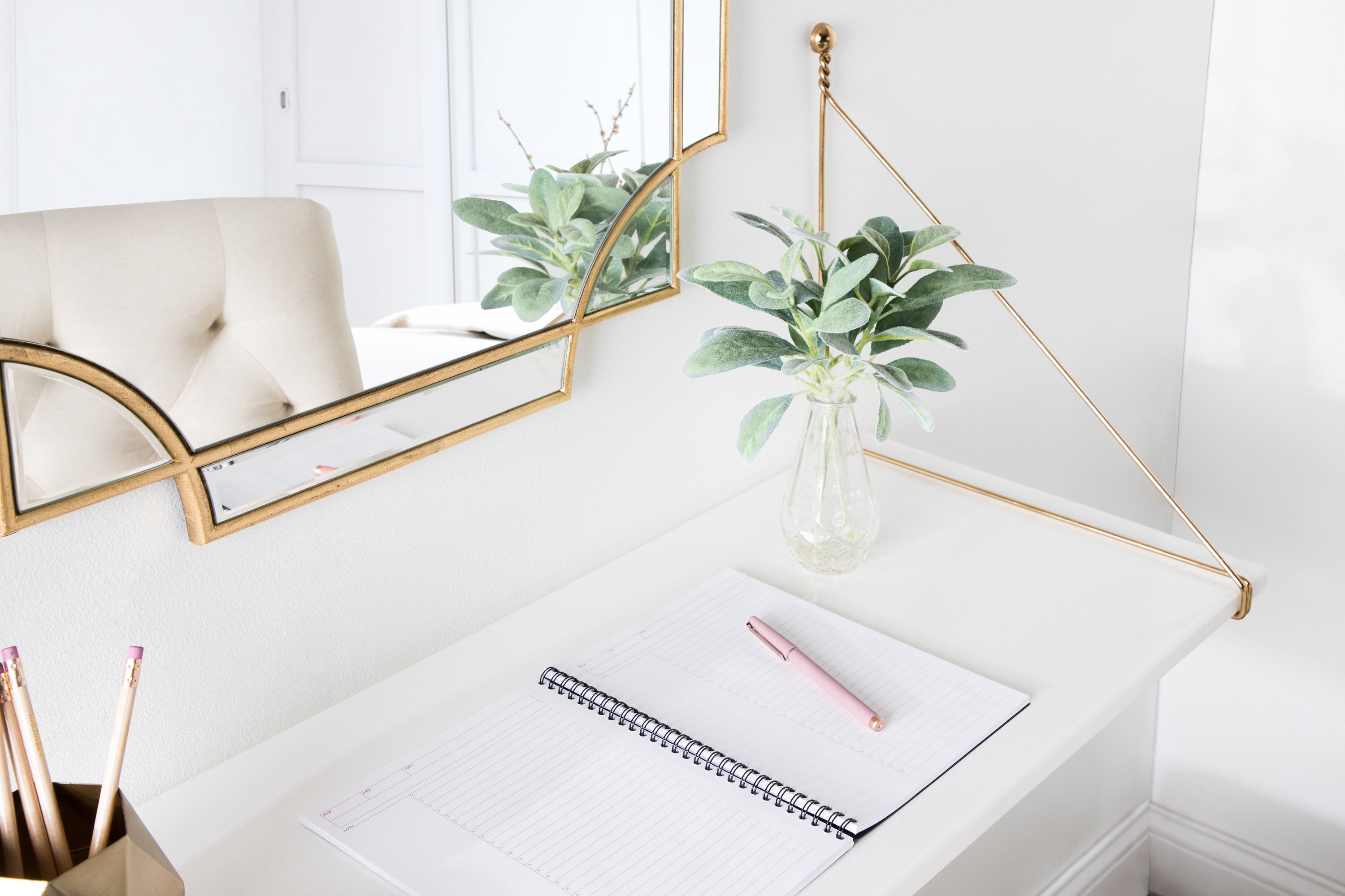 Vista Wall Mounted Wooden Desk Shelf