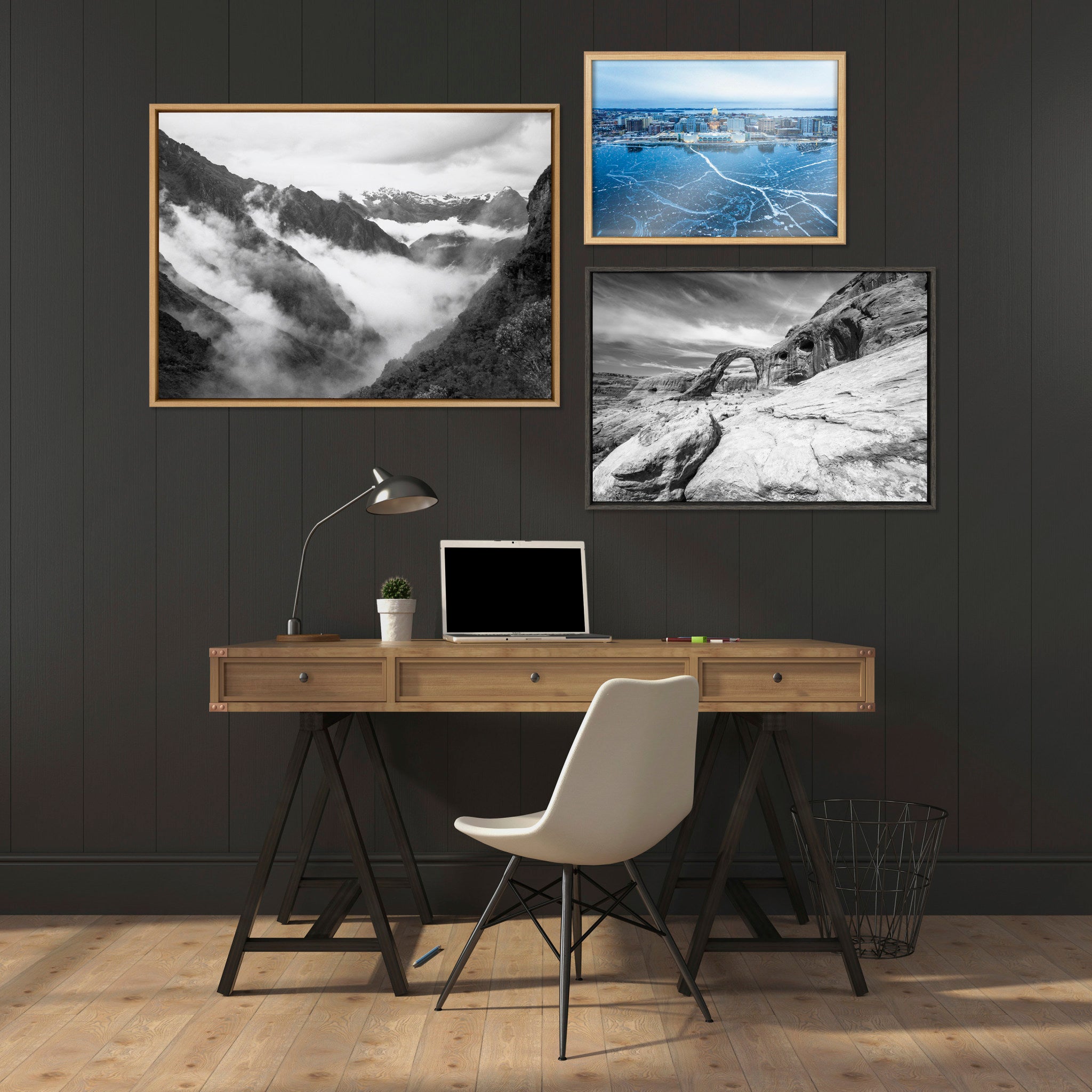 Blake Icy Veins of Winter-Madison Wisconsin Framed Printed Glass by Pete Olsen